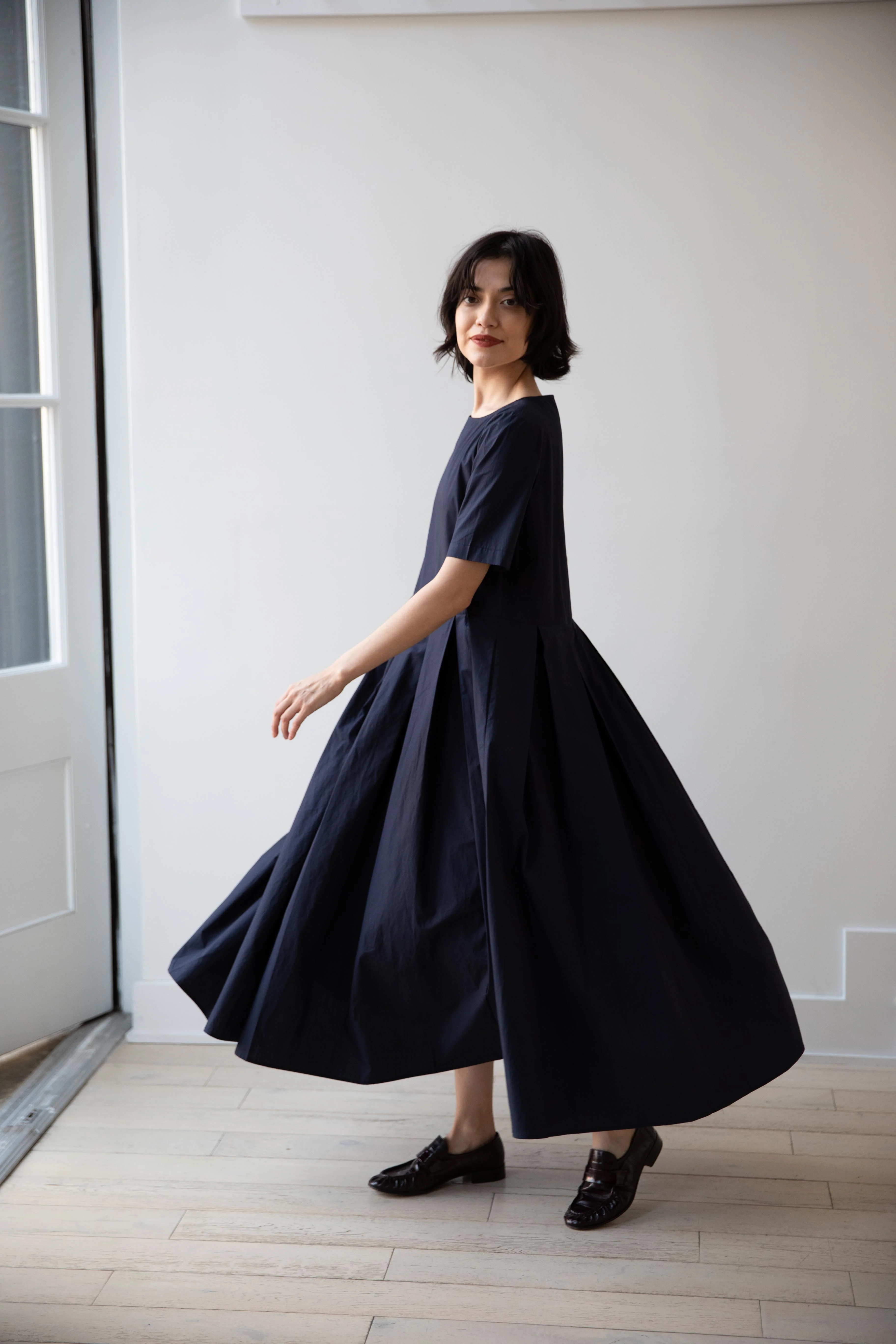 Apuntob | Pleated Dress in Abyss - Image 13
