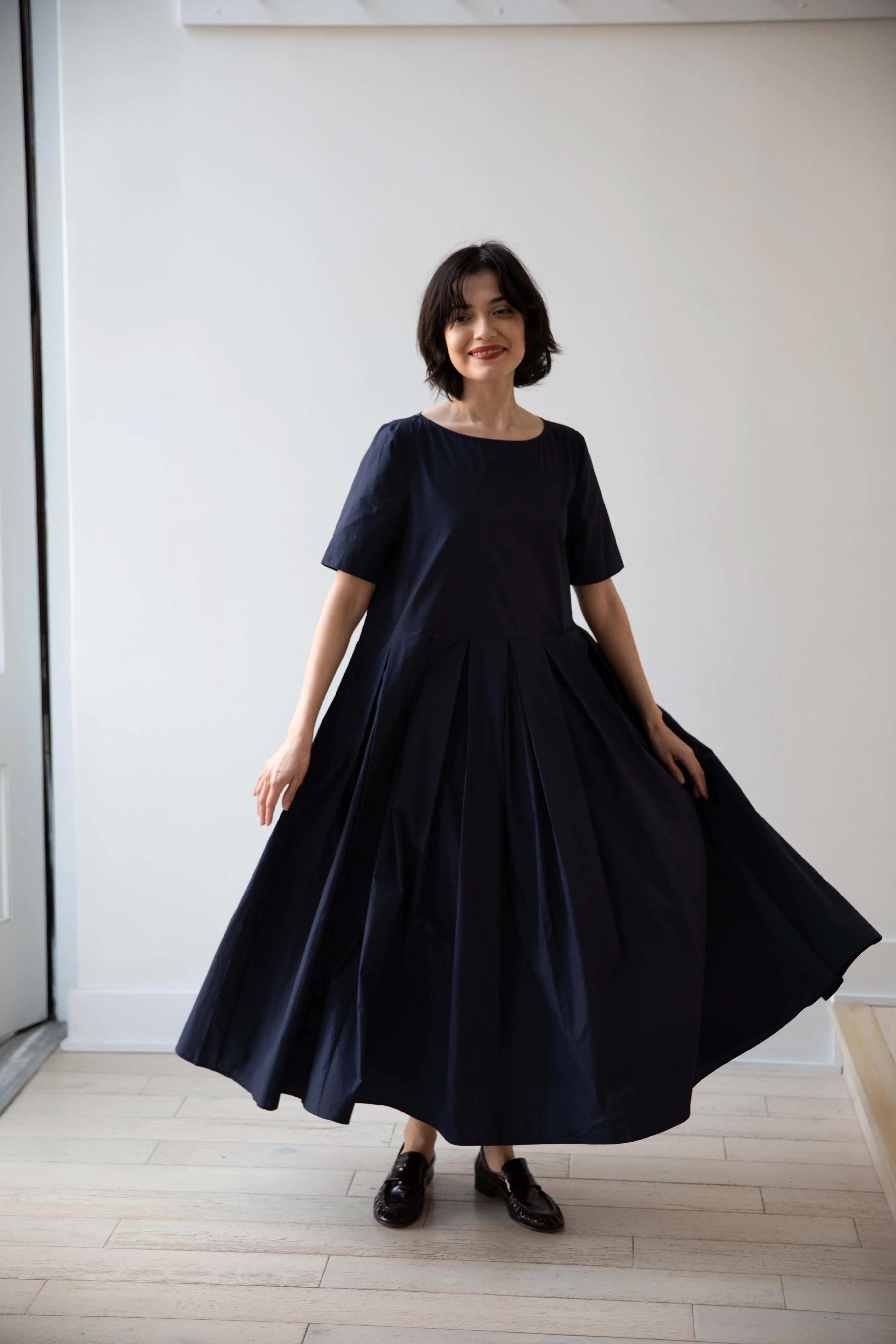 Apuntob | Pleated Dress in Abyss - Image 15