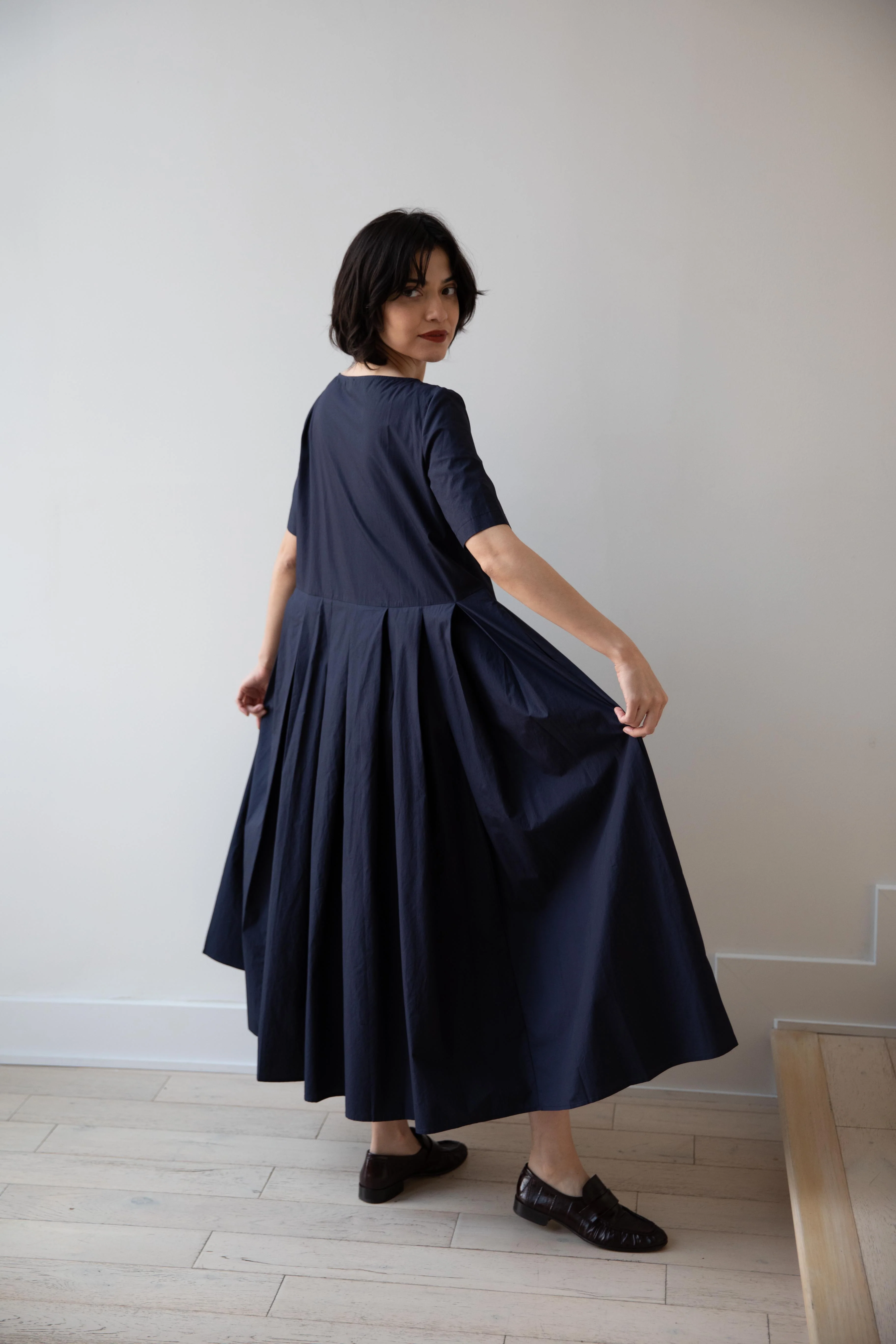 Apuntob | Pleated Dress in Abyss - Image 23