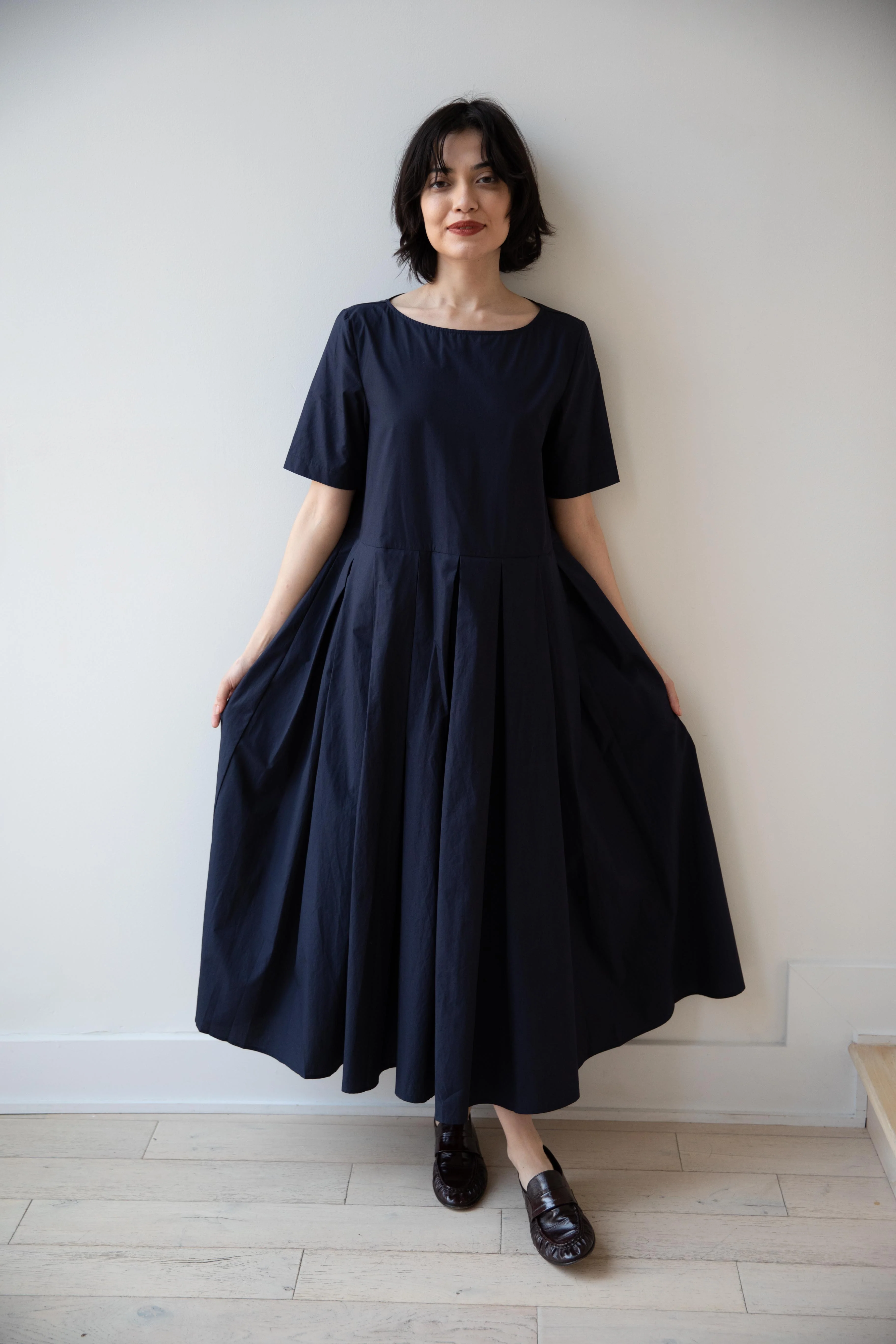 Apuntob | Pleated Dress in Abyss - Image 26