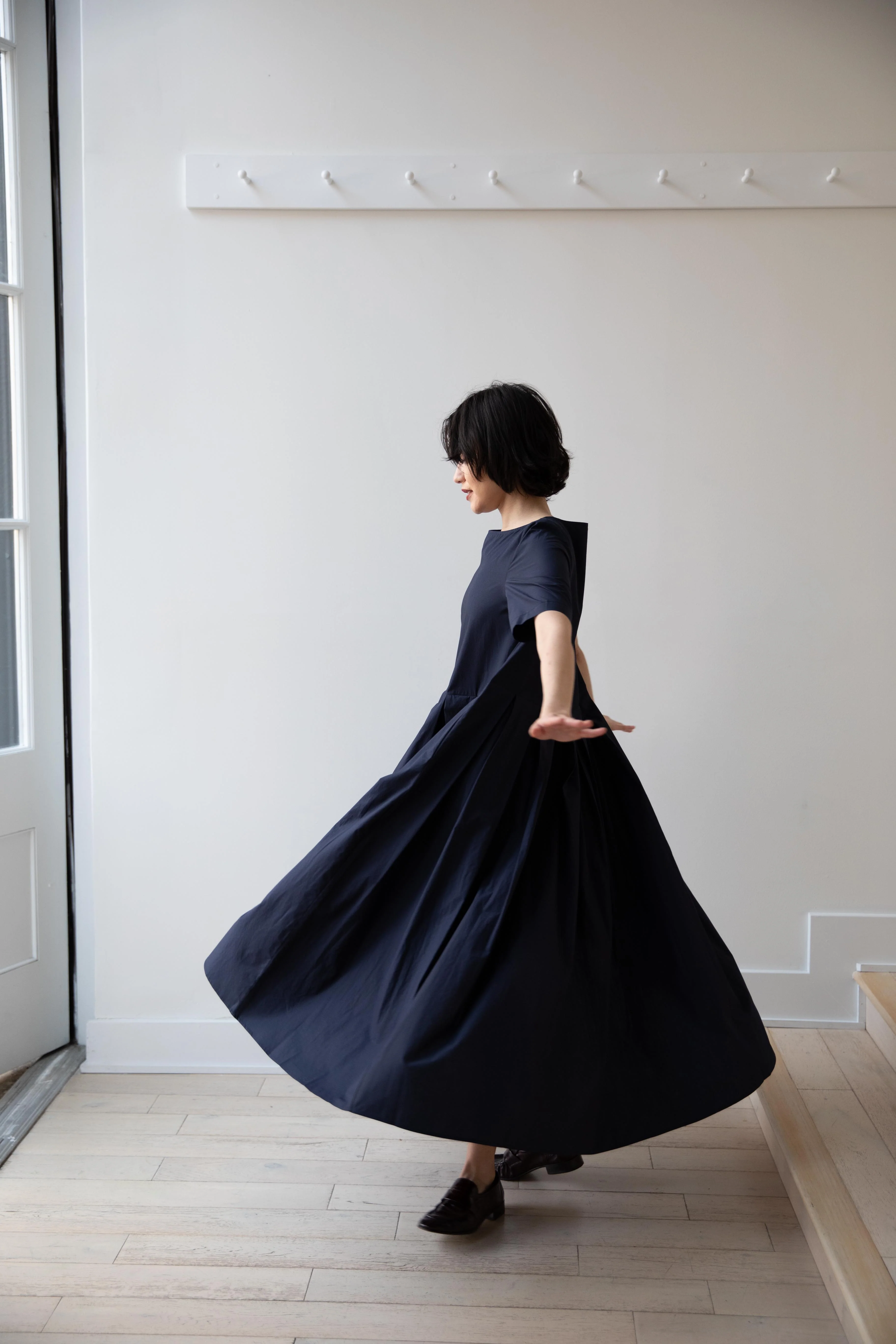 Apuntob | Pleated Dress in Abyss - Image 31