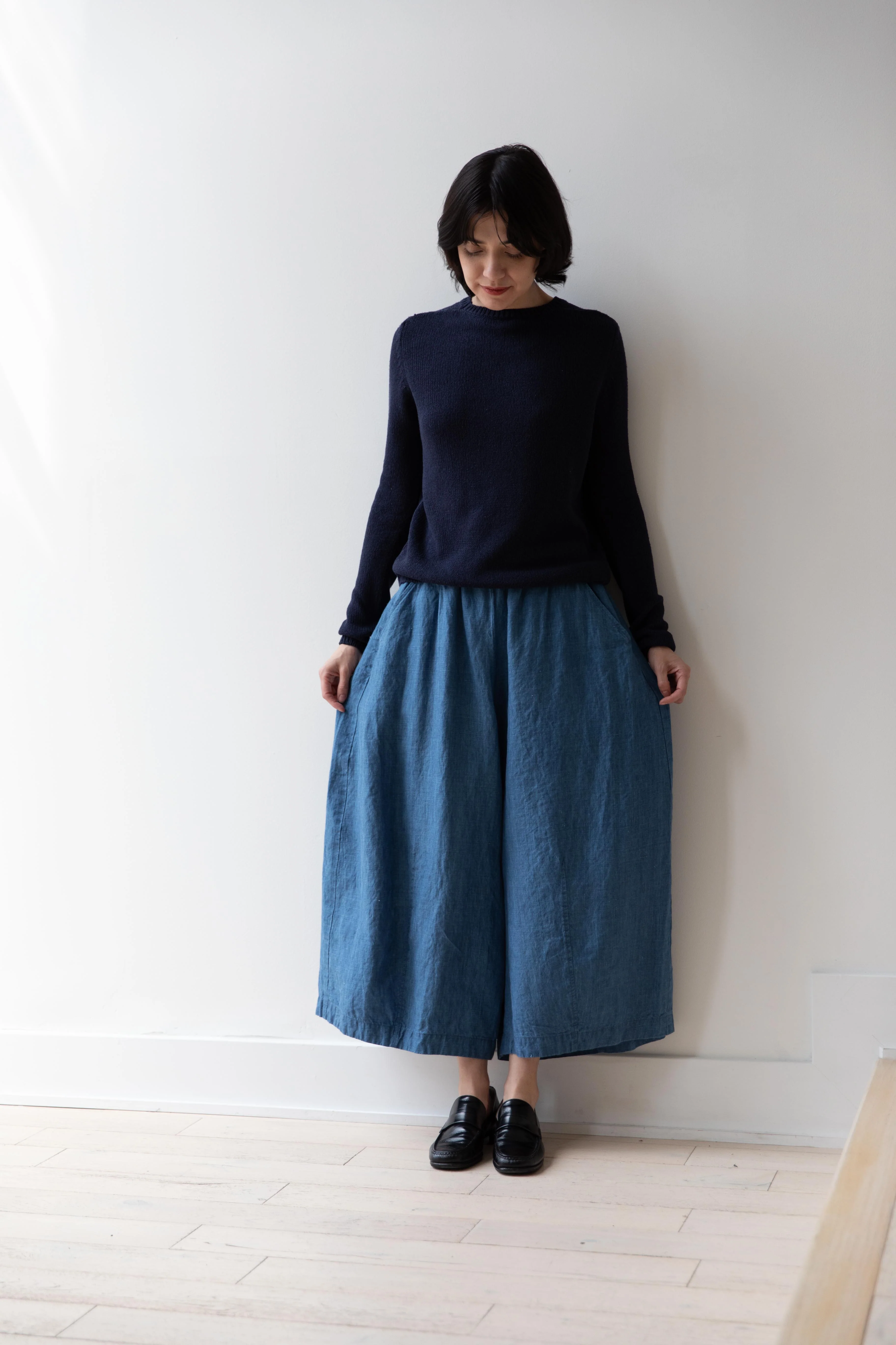 Apuntob | Wild Silk Crewneck Sweater in Abyss - Image 23