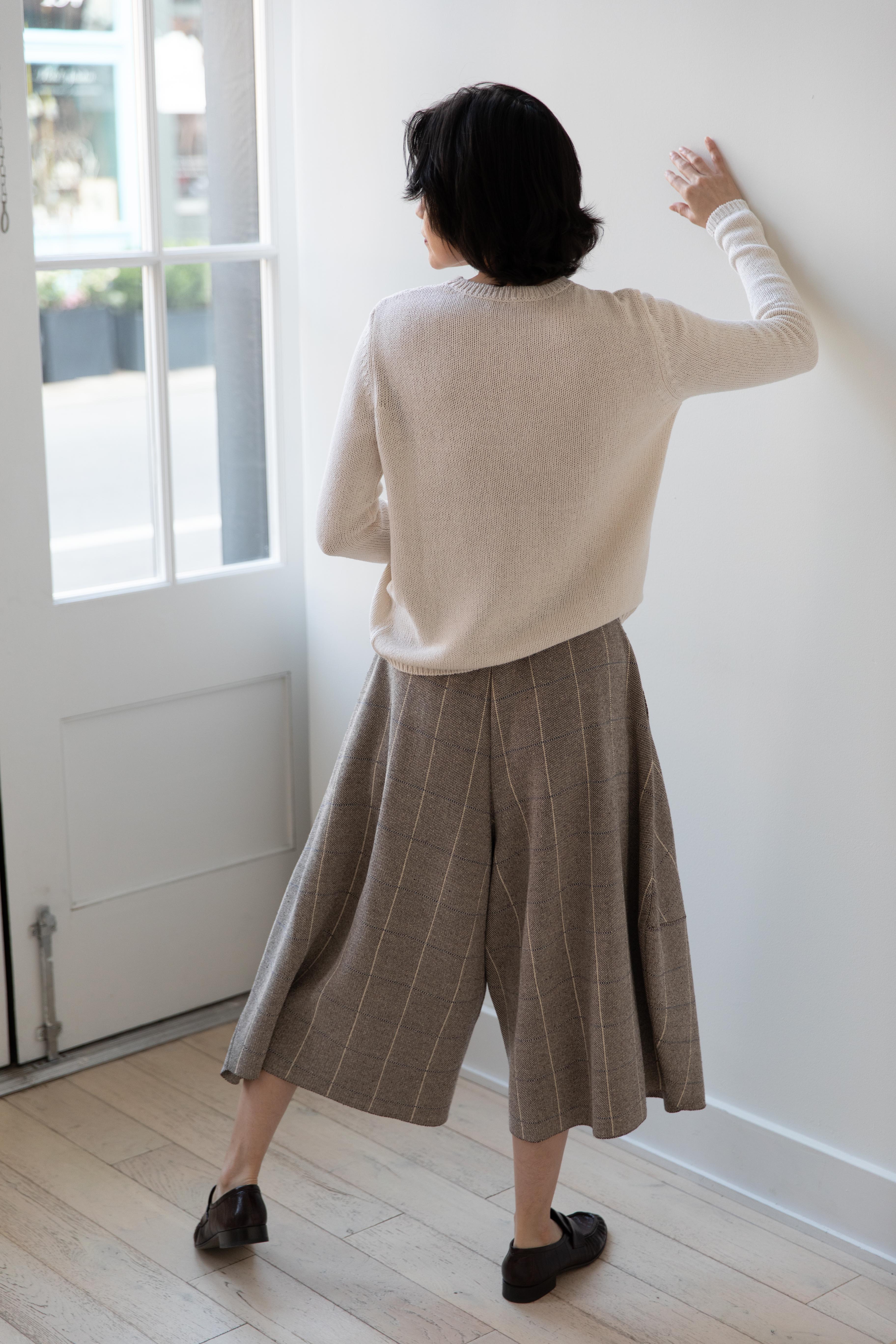 Apuntob | Wild Silk Crewneck Sweater in Meringue - Image 40