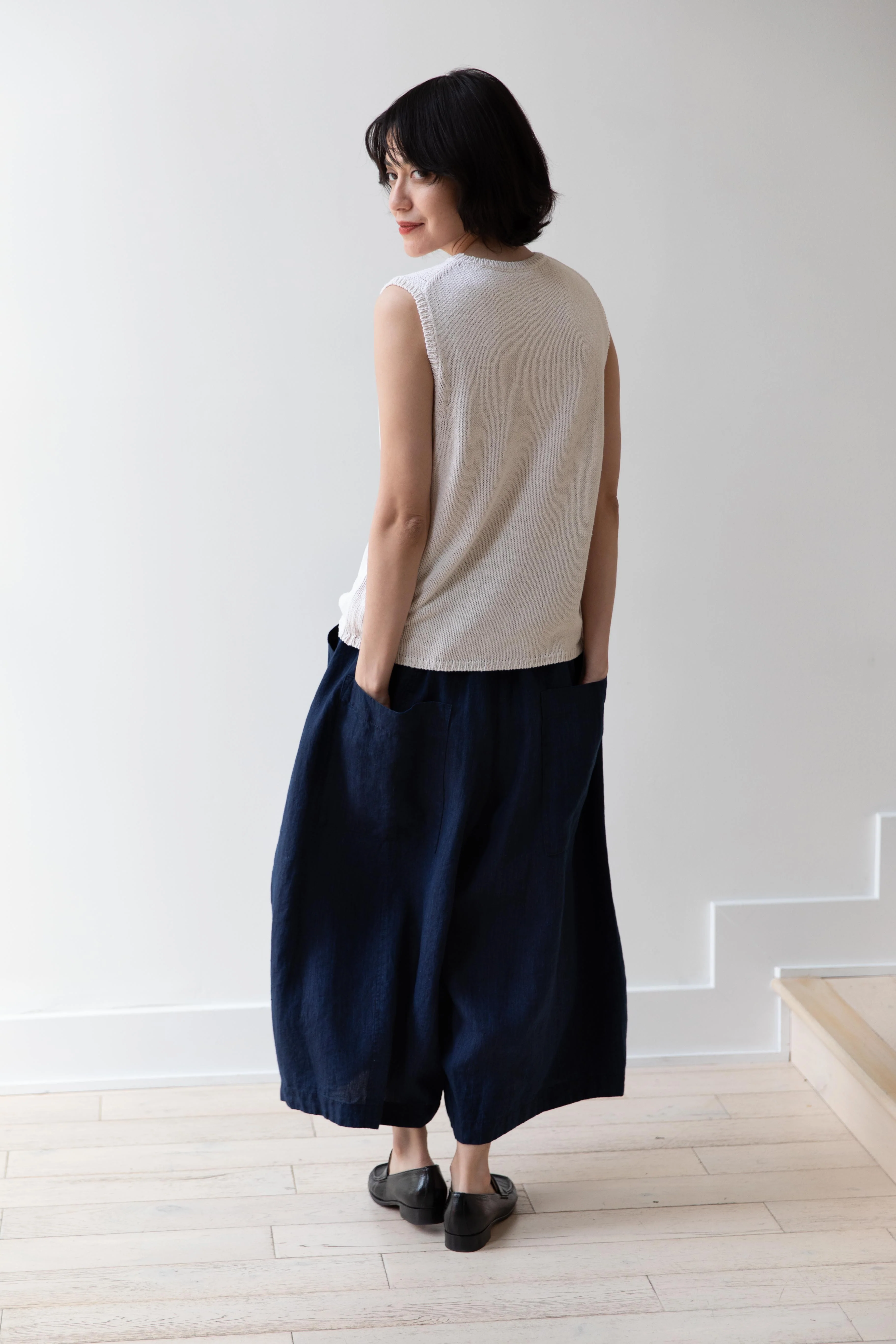 Apuntob | Wild Silk Sleeveless Vest in Meringue - Image 16