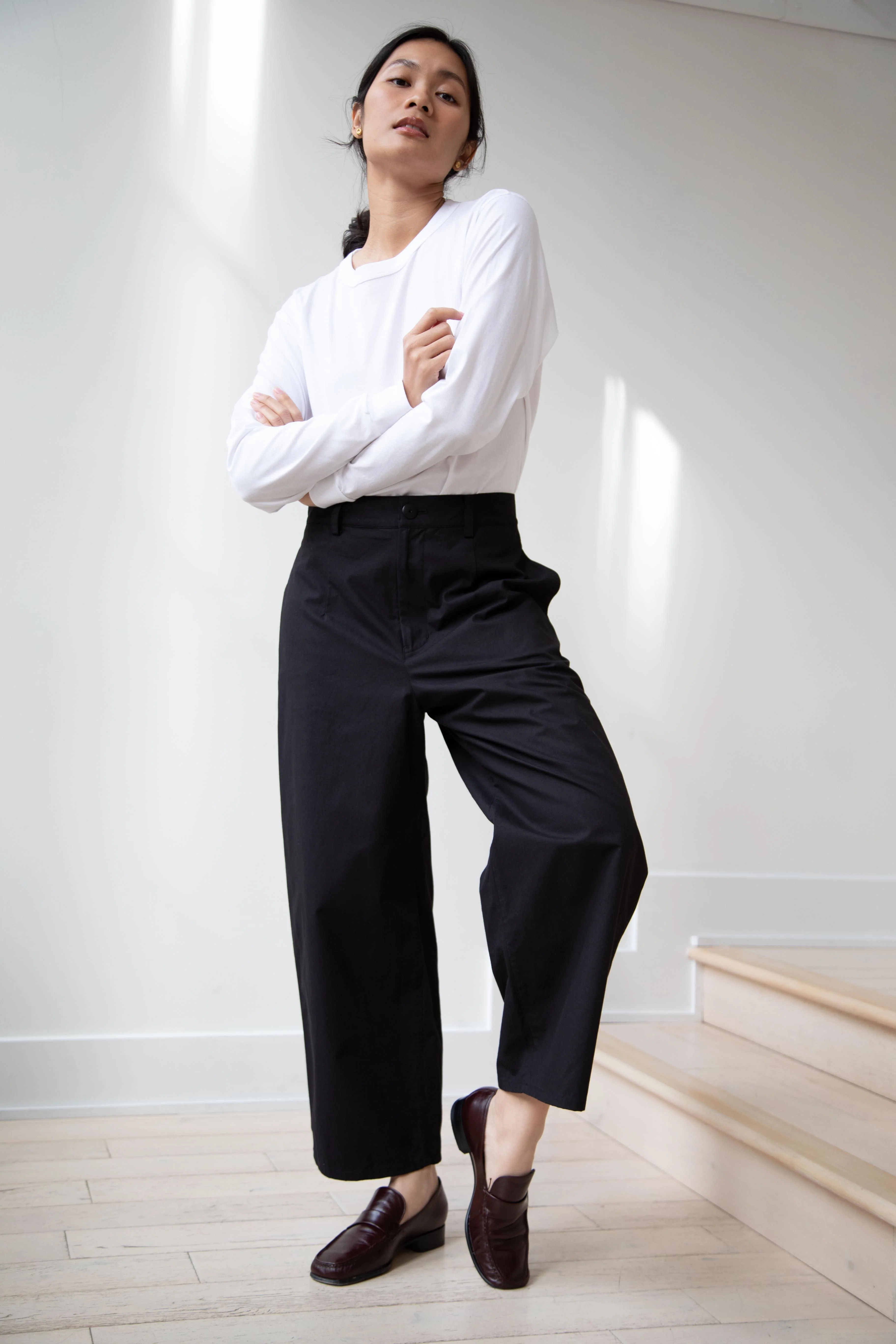Armen | Cotton Jersey Crew Neck in White - Image 28