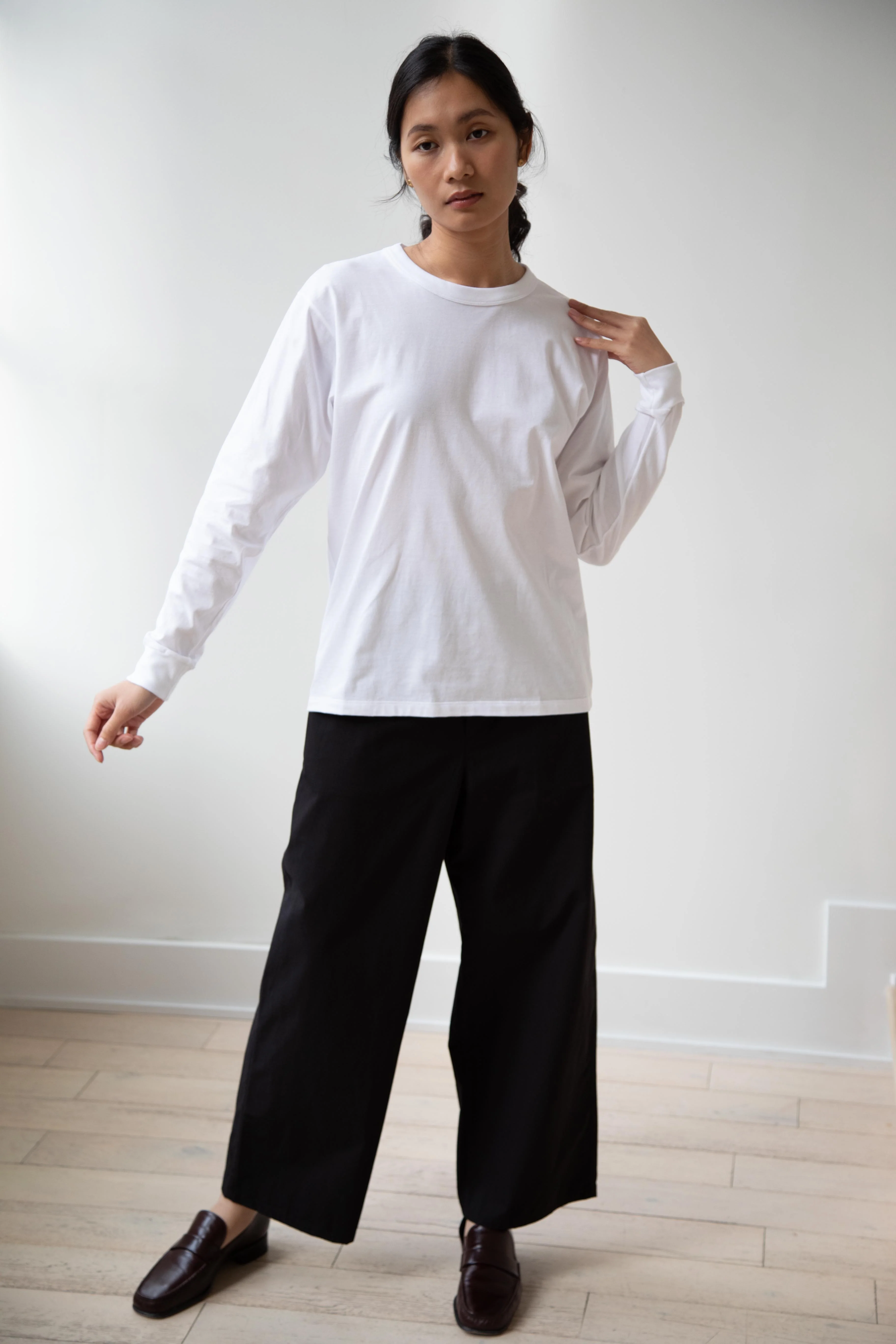 Armen | Cotton Jersey Crew Neck in White - Image 31