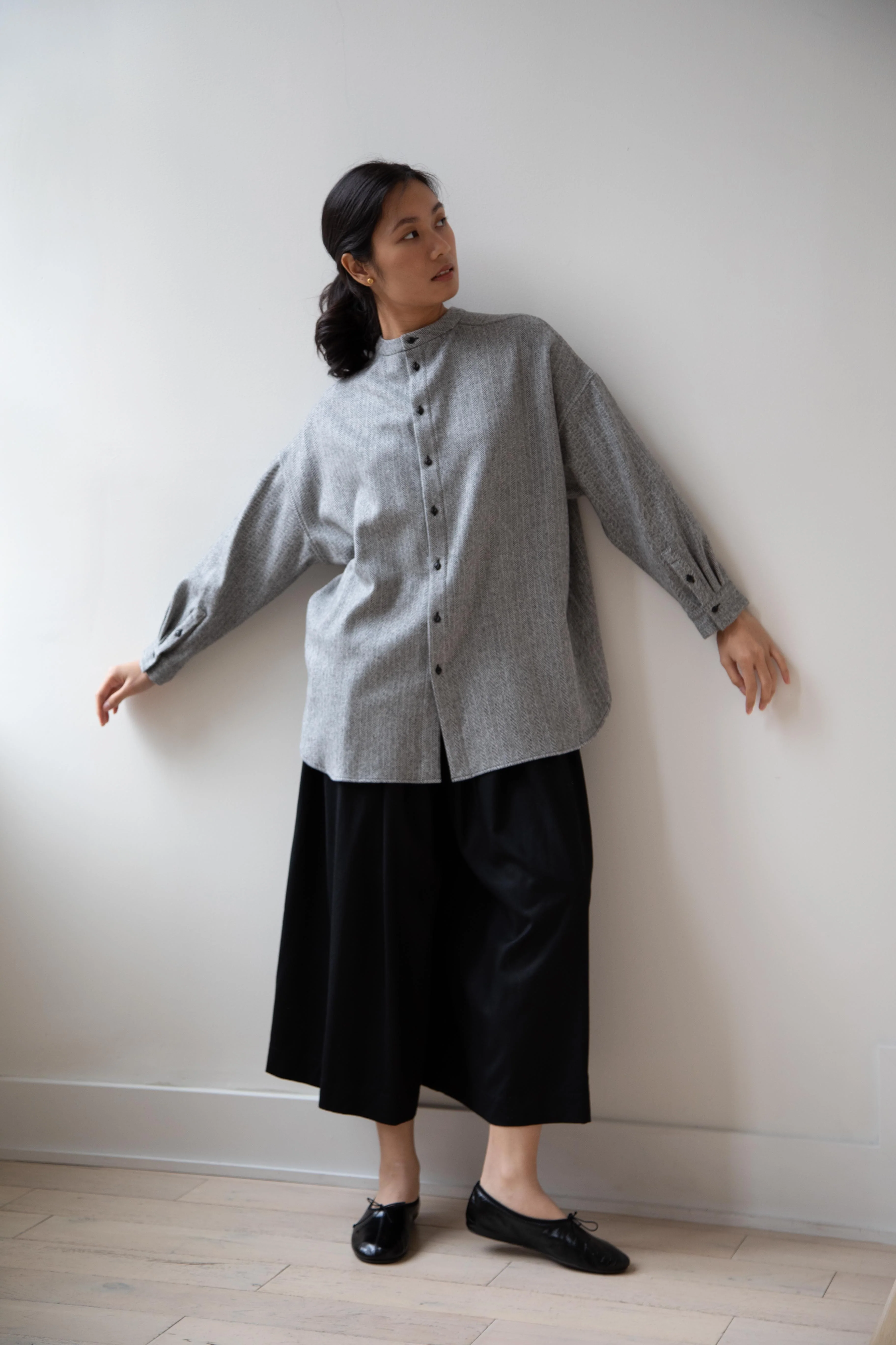 Arts & Science | Herringbone Shirt in Grey - Image 17