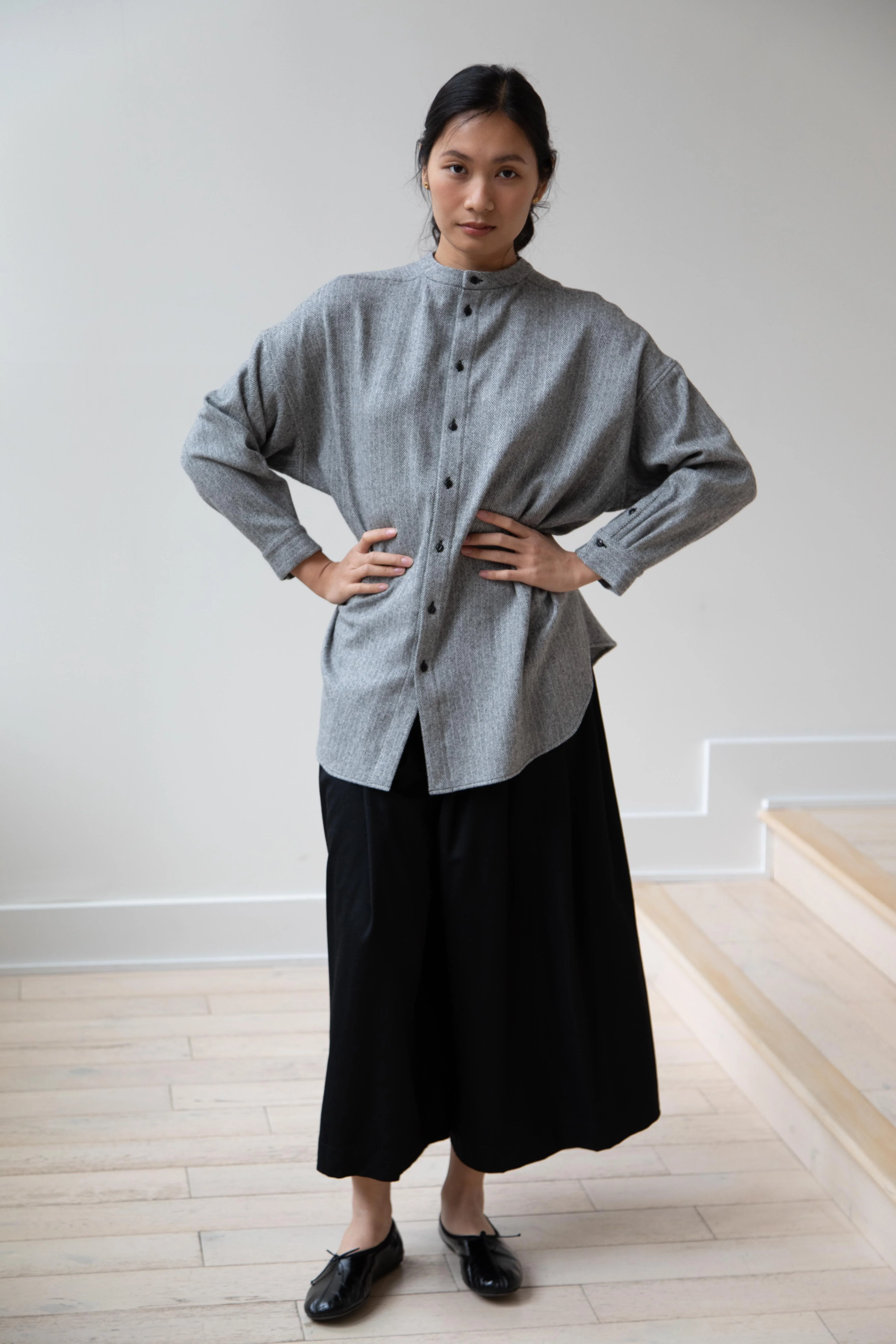 Arts & Science | Herringbone Shirt in Grey - Image 8
