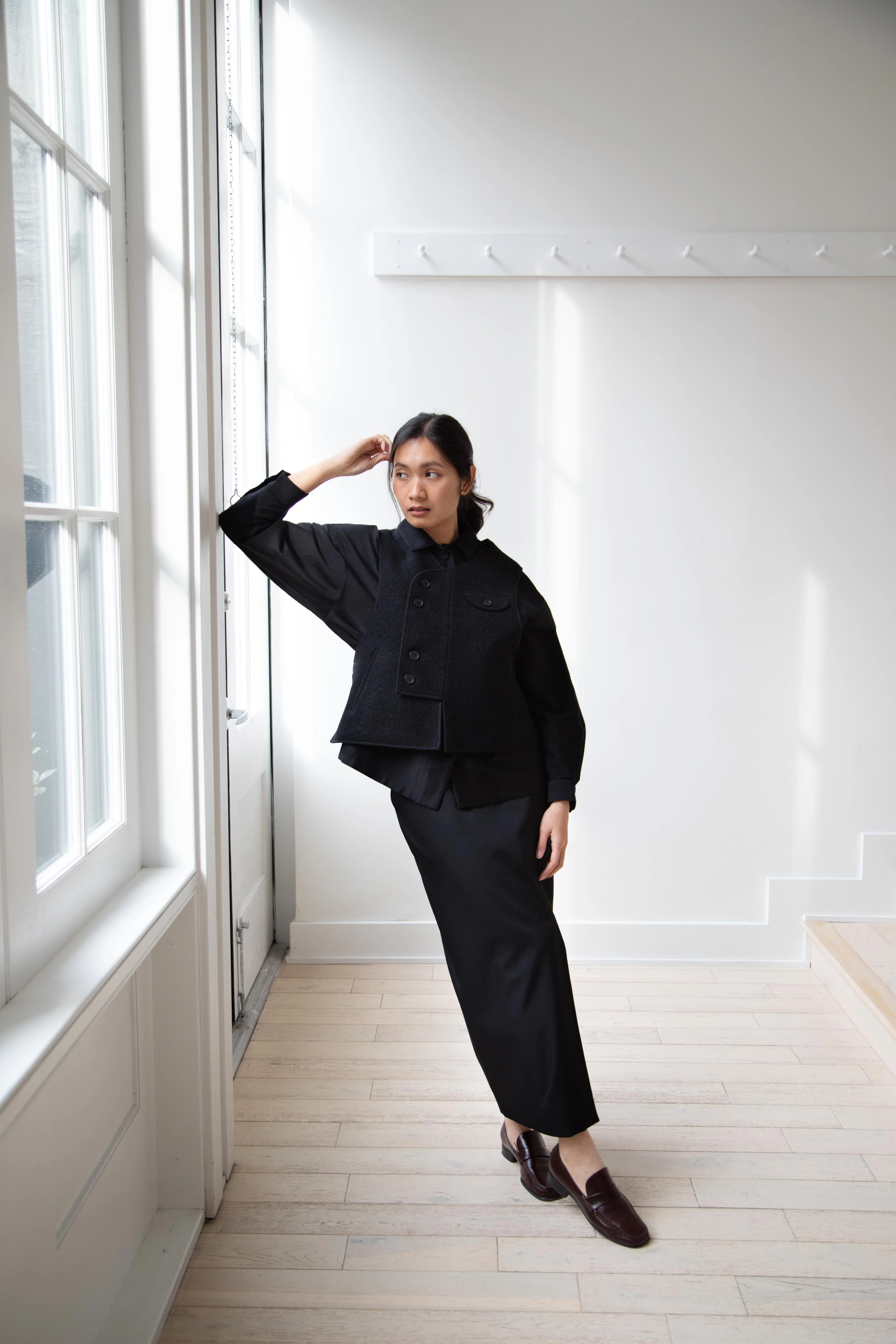 Arts & Science | Big Button Shirt in Espresso - Image 31