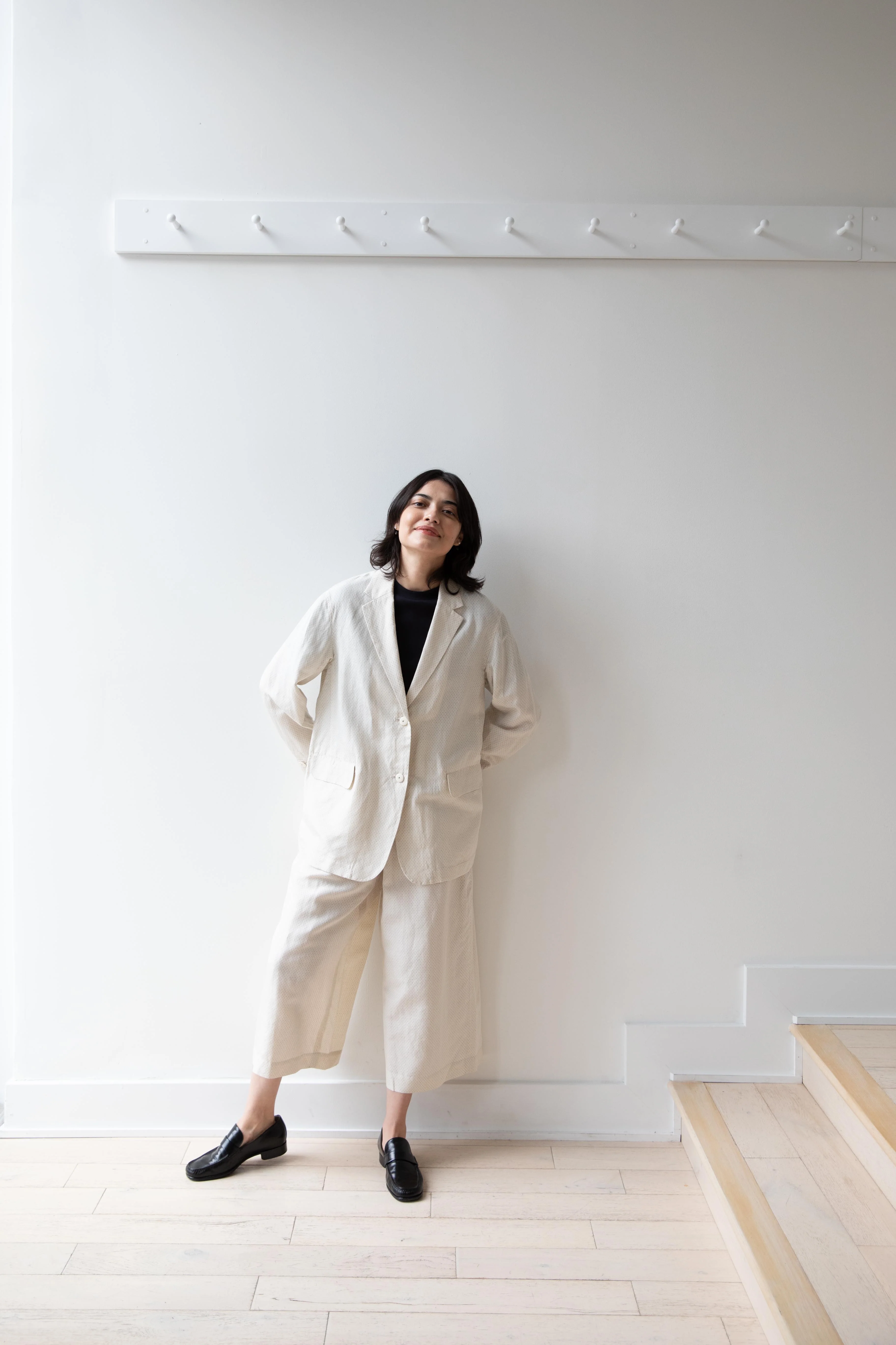 Arts & Science | Loose Fit Jacket Gasuri Ivory - Image 28