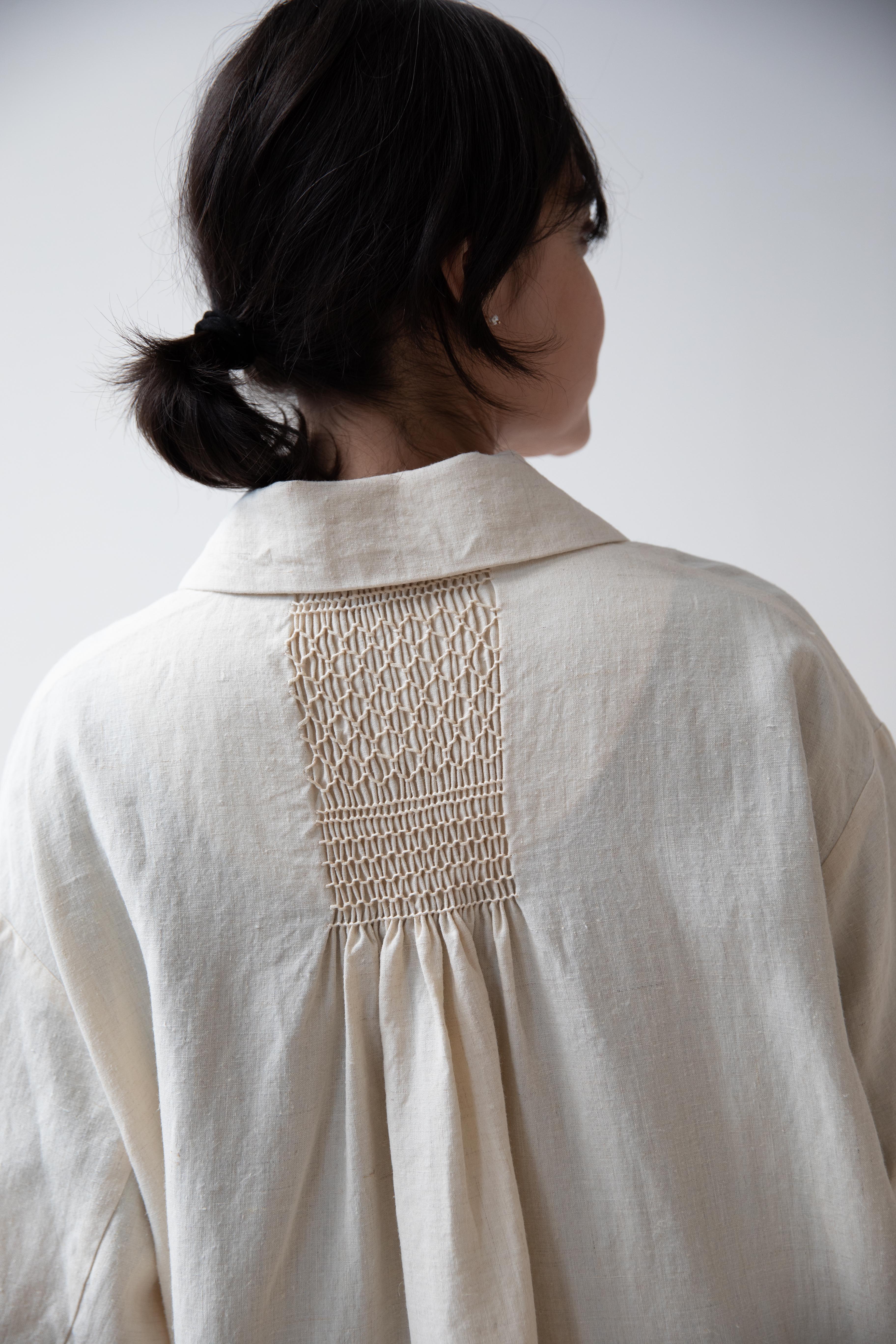 Arts & Science | Bulky Tailored Coat in Natural - Image 13