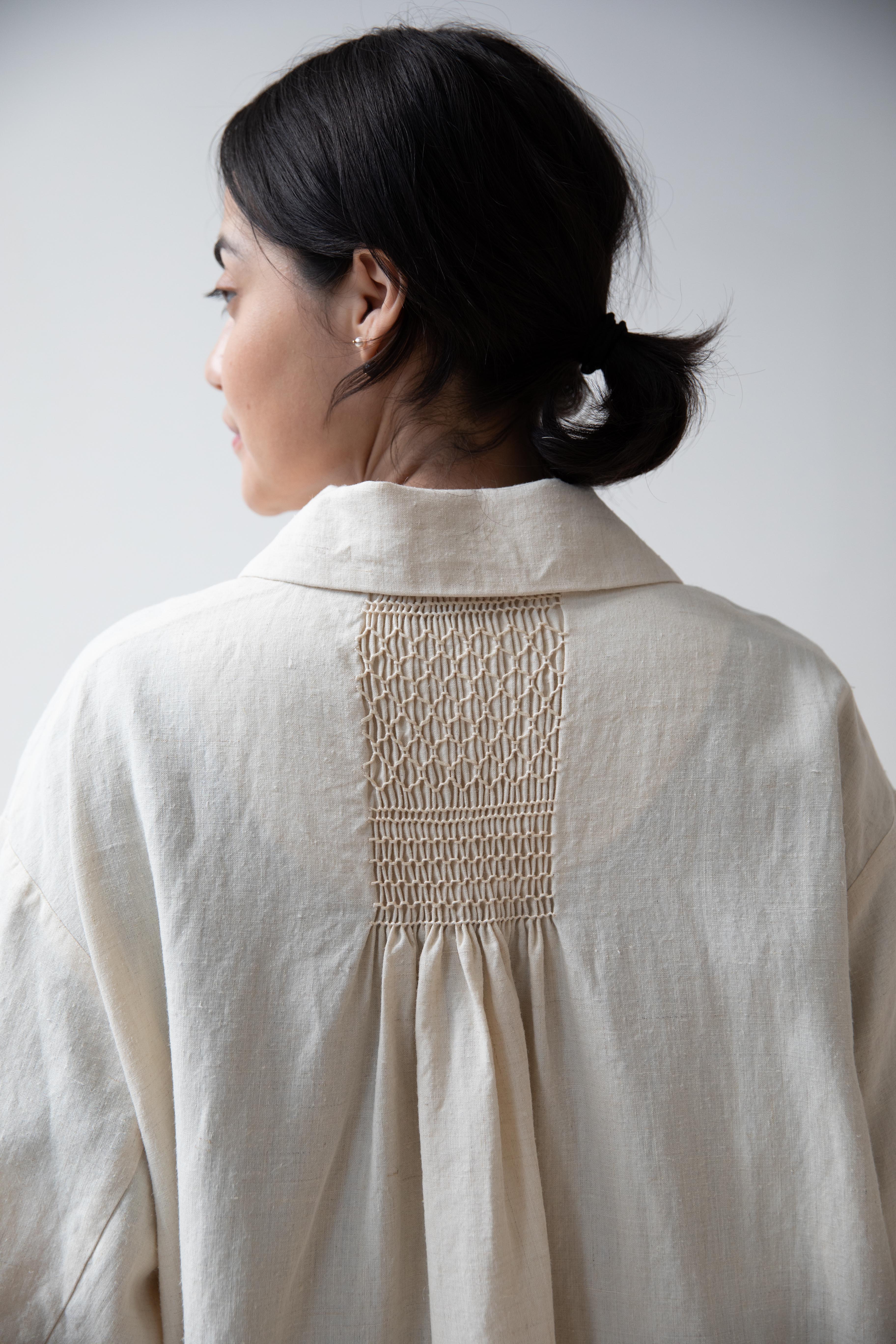 Arts & Science | Bulky Tailored Coat in Natural - Image 26