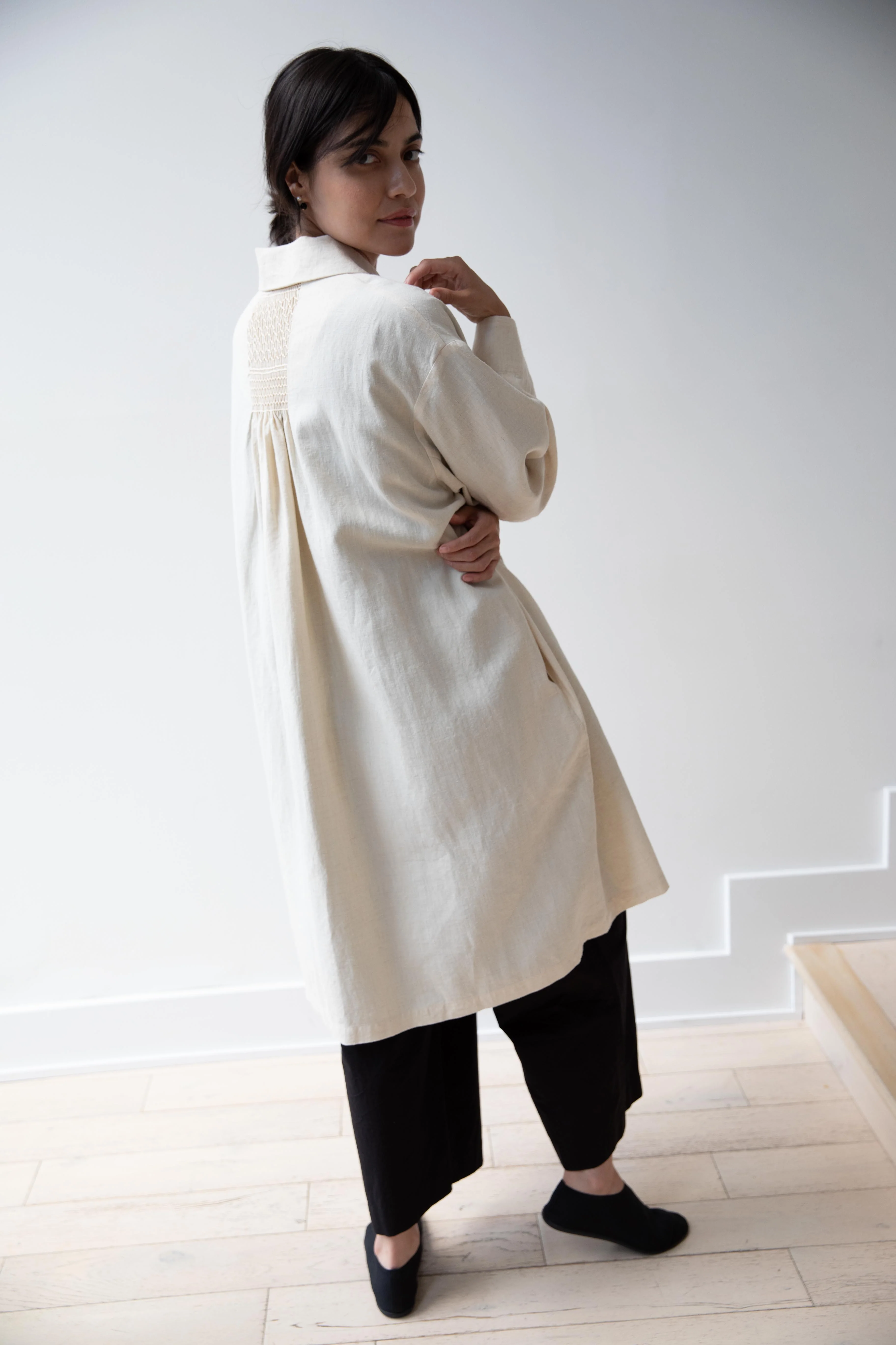 Arts & Science | Bulky Tailored Coat in Natural - Image 27