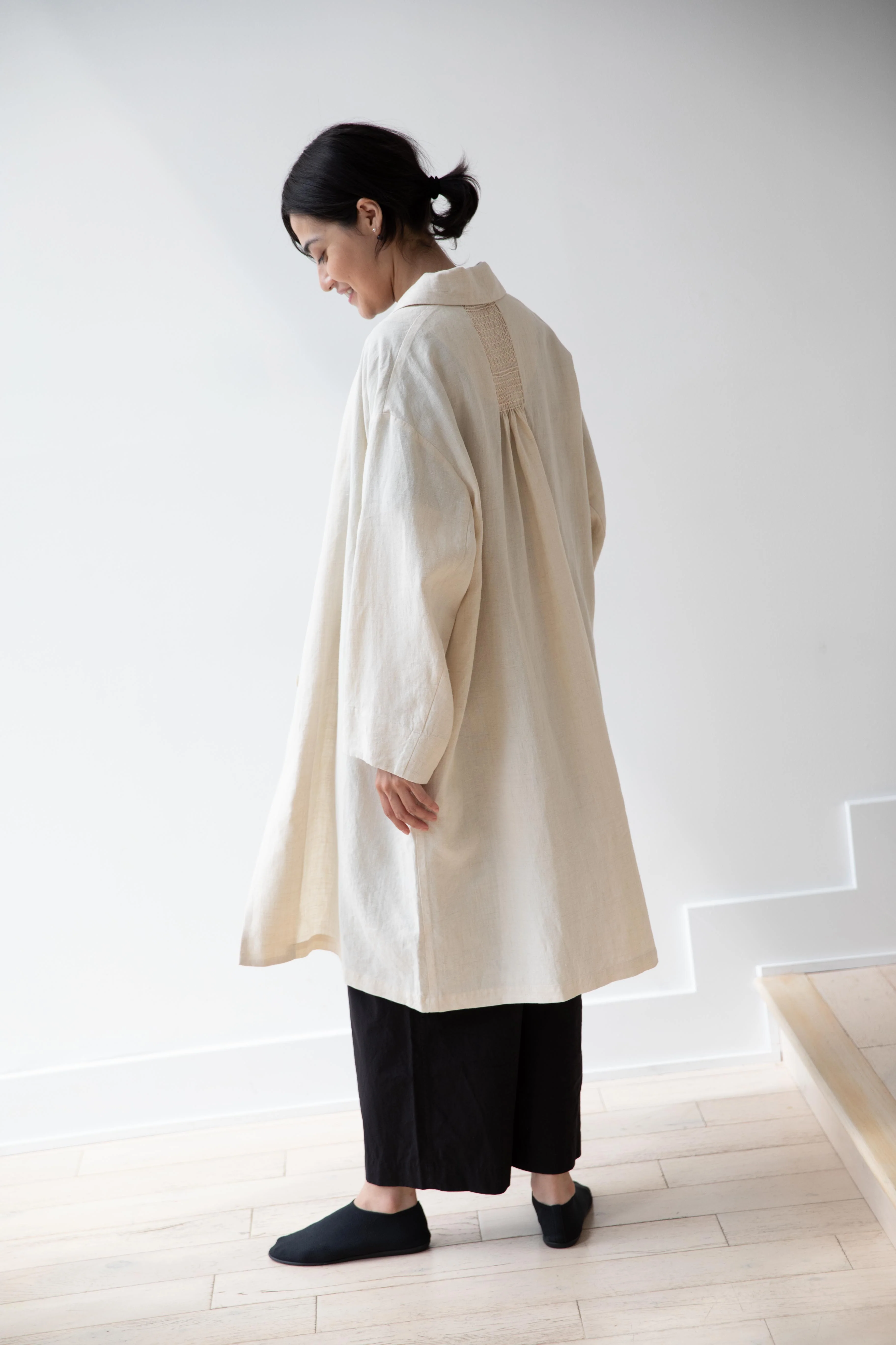 Arts & Science | Bulky Tailored Coat in Natural - Image 9