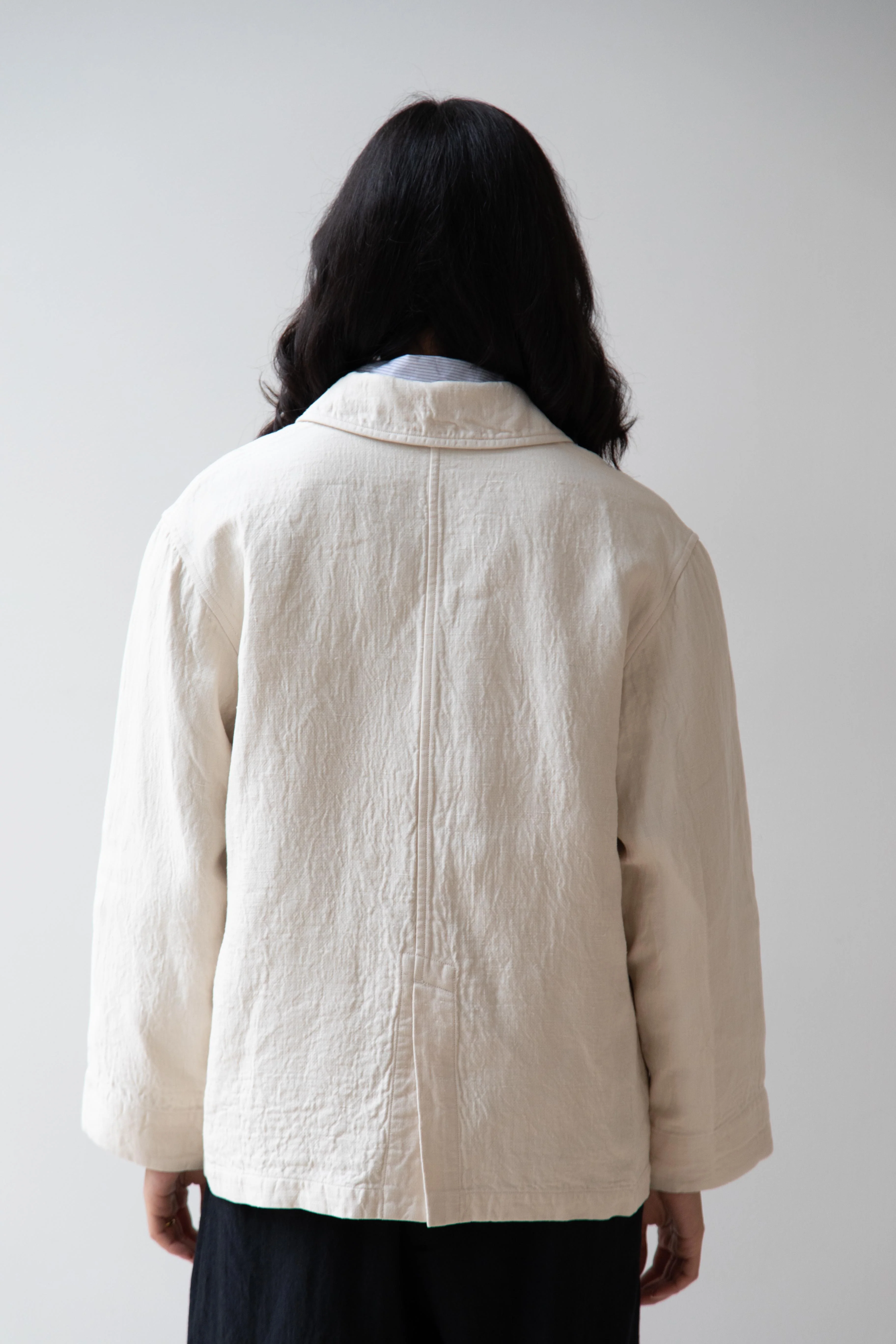 Arts & Science | Coverall Linen Jacket in Beige - Image 34