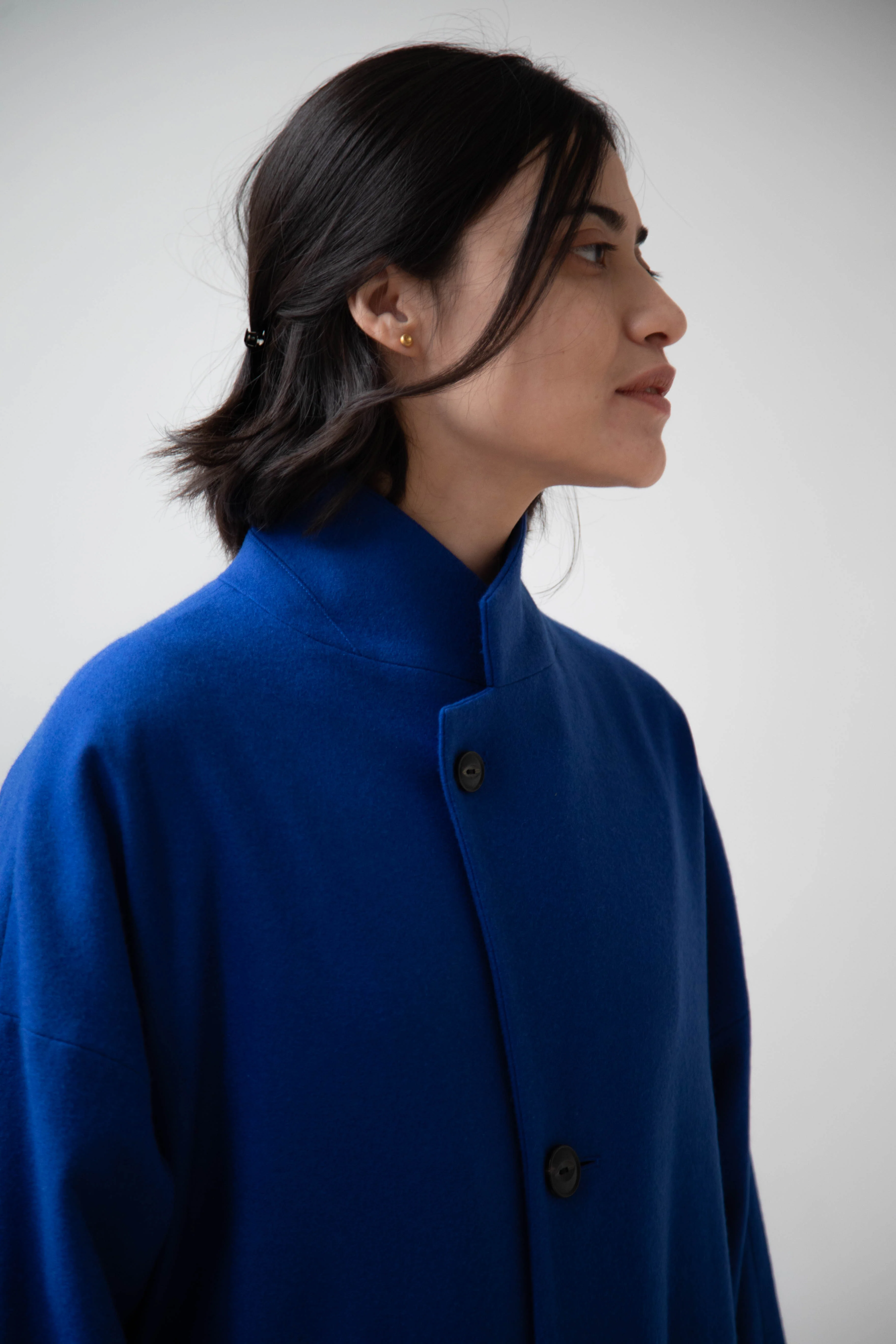 Arts & Science | Drawstring Robe Coat in Blue - Image 55