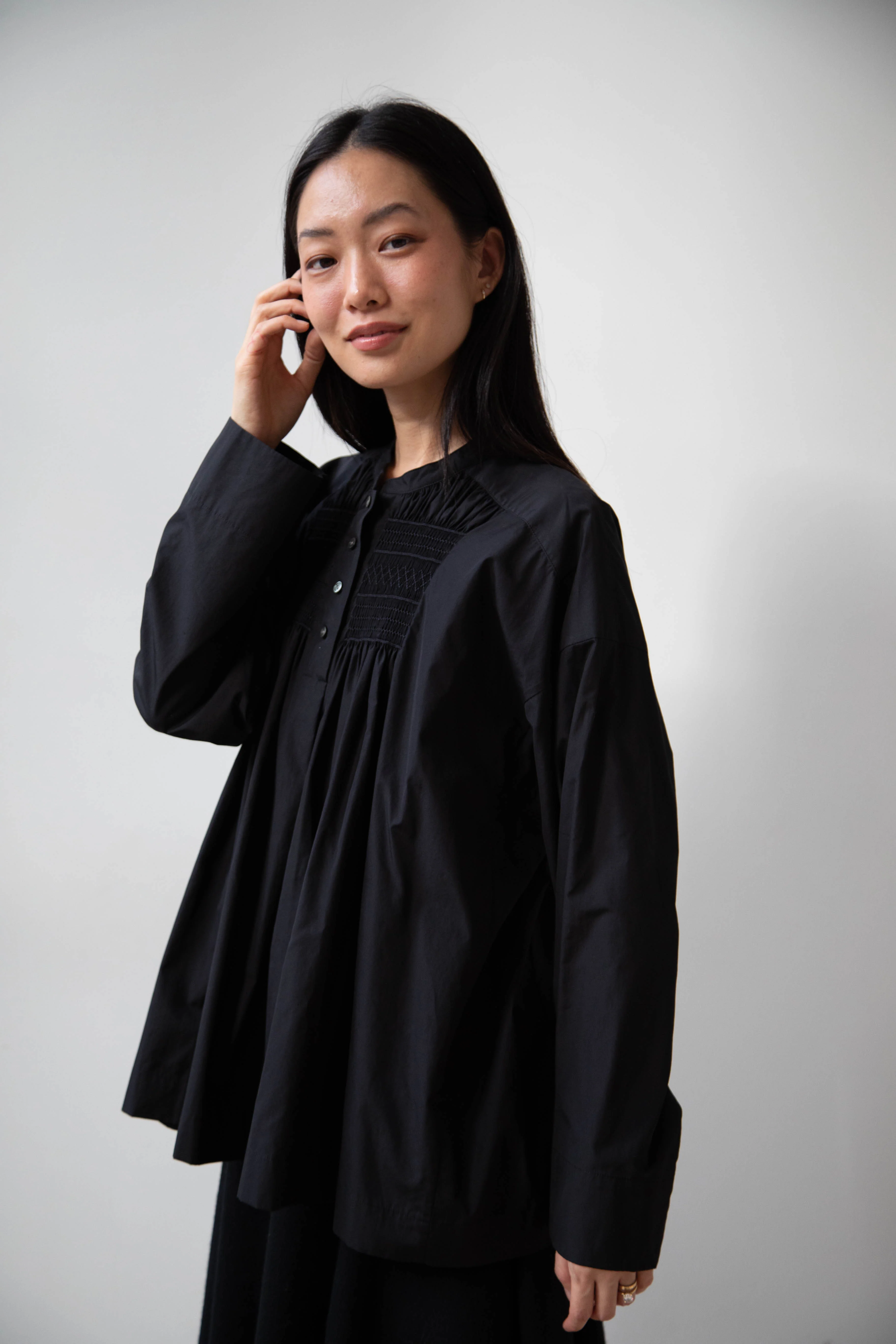 Arts & Science | Front Smocked Tent Line Shirt - Image 10