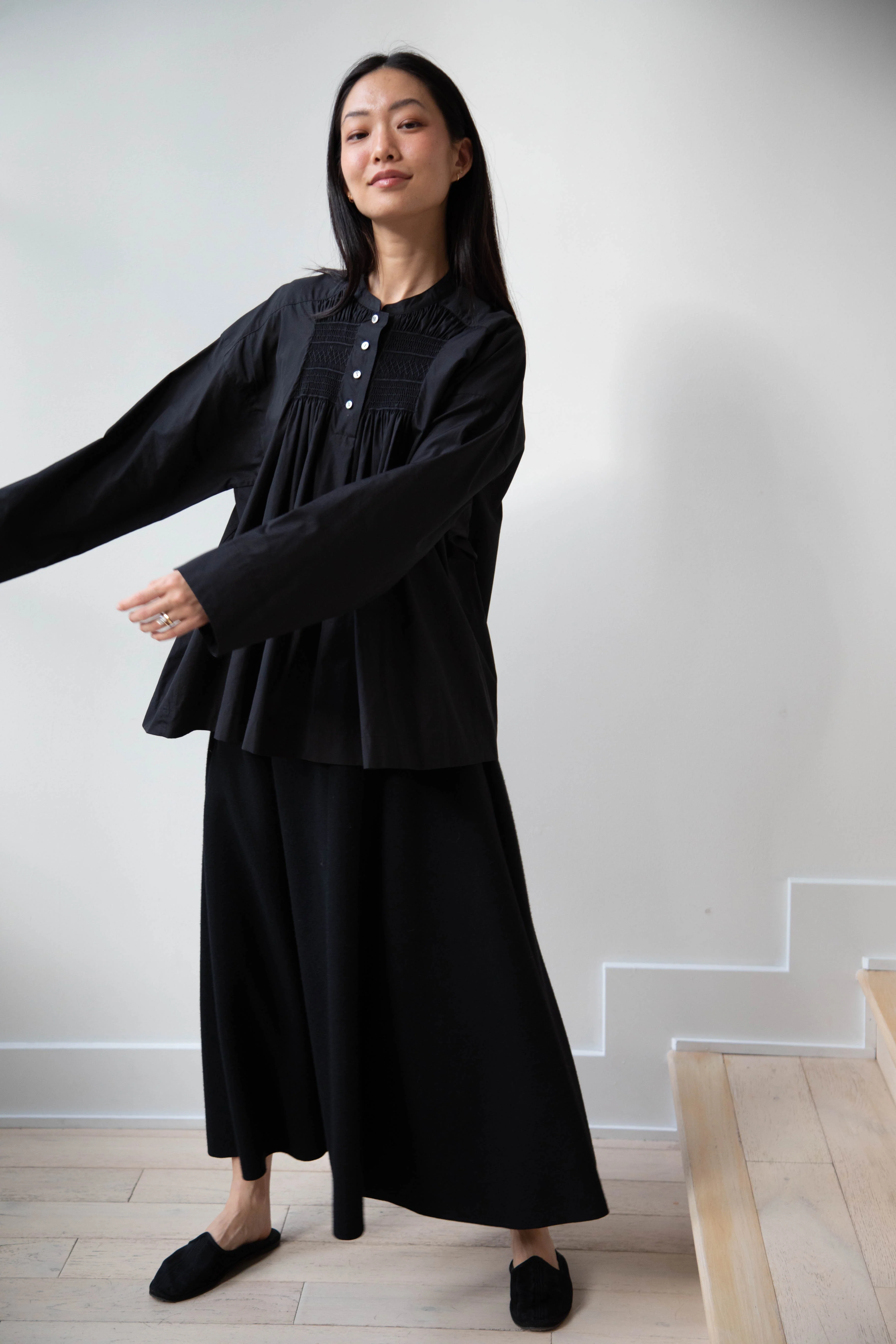 Arts & Science | Front Smocked Tent Line Shirt - Image 3