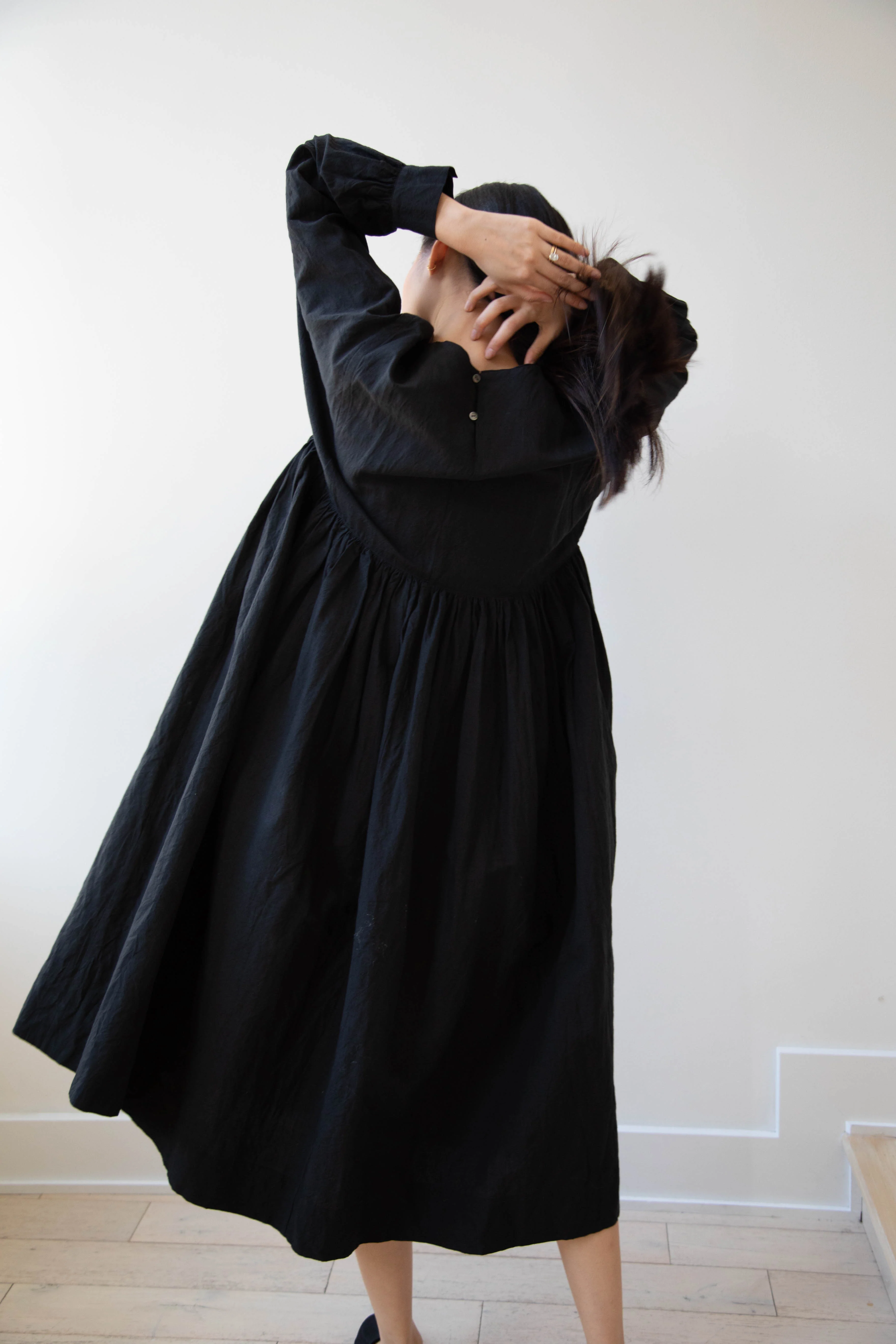 Arts & Science | Gather Combi Dress in Black - Image 18