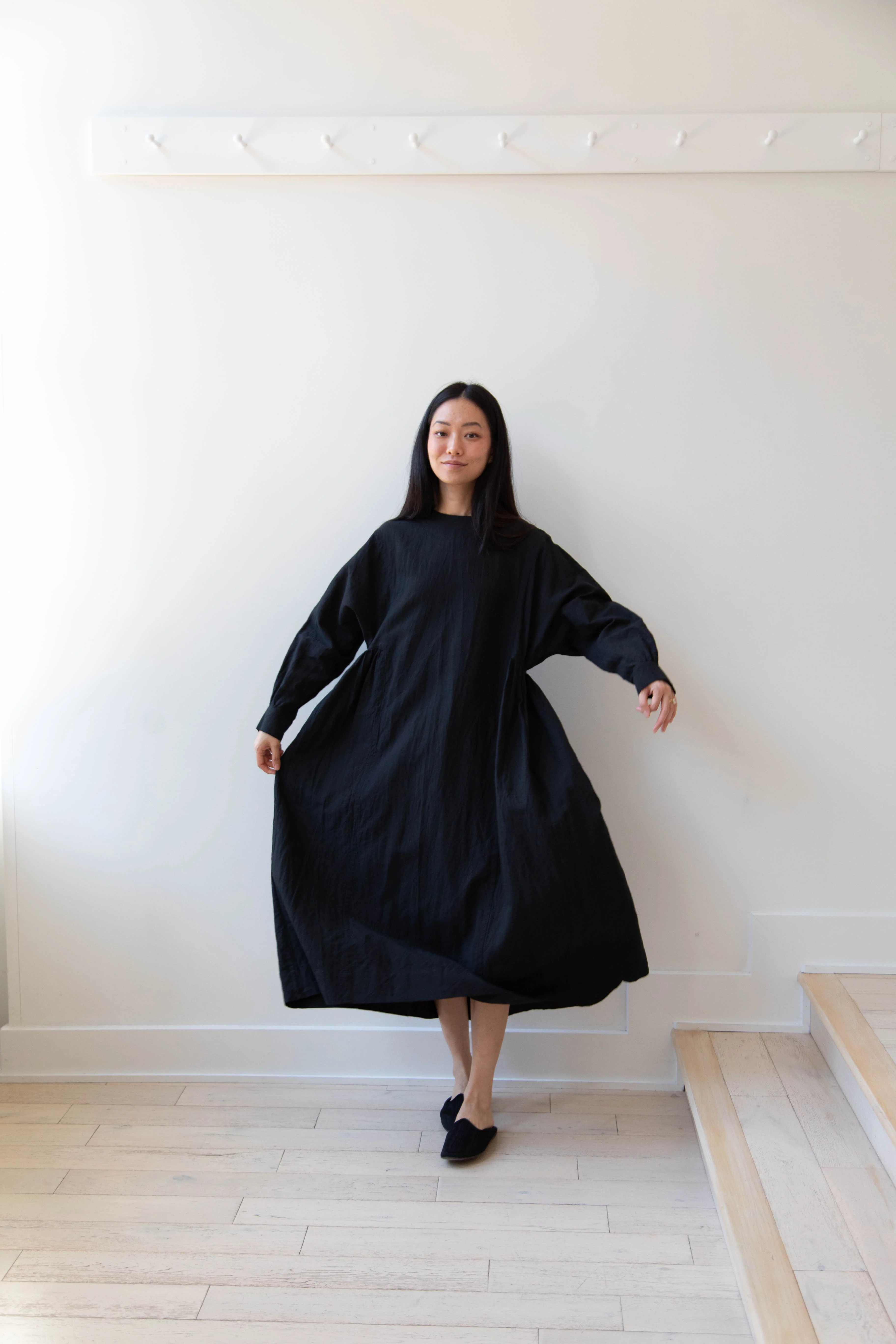 Arts & Science | Gather Combi Dress in Black - Image 19