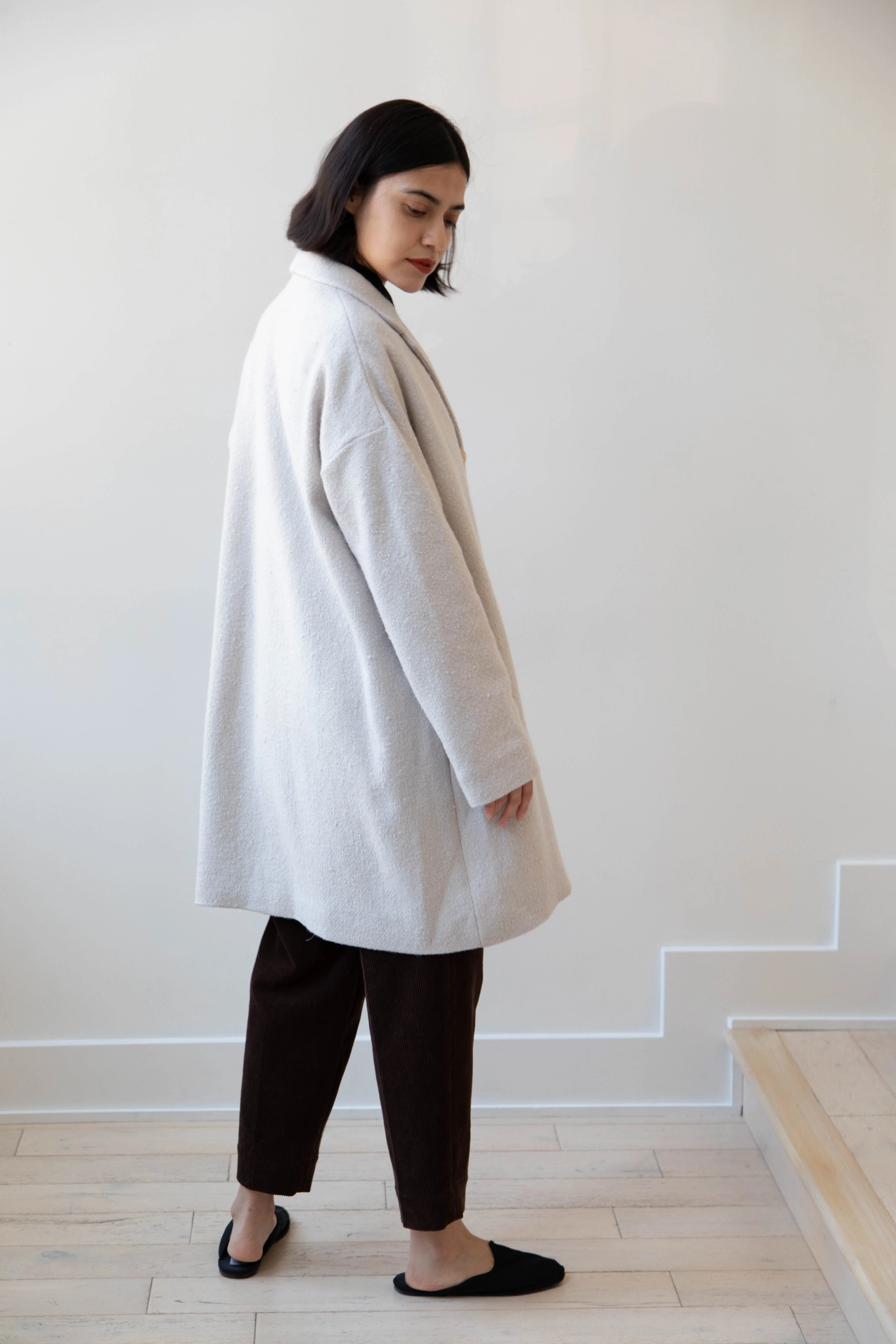 Arts & Science | Grandpa City Coat in Gray Beige - Image 15