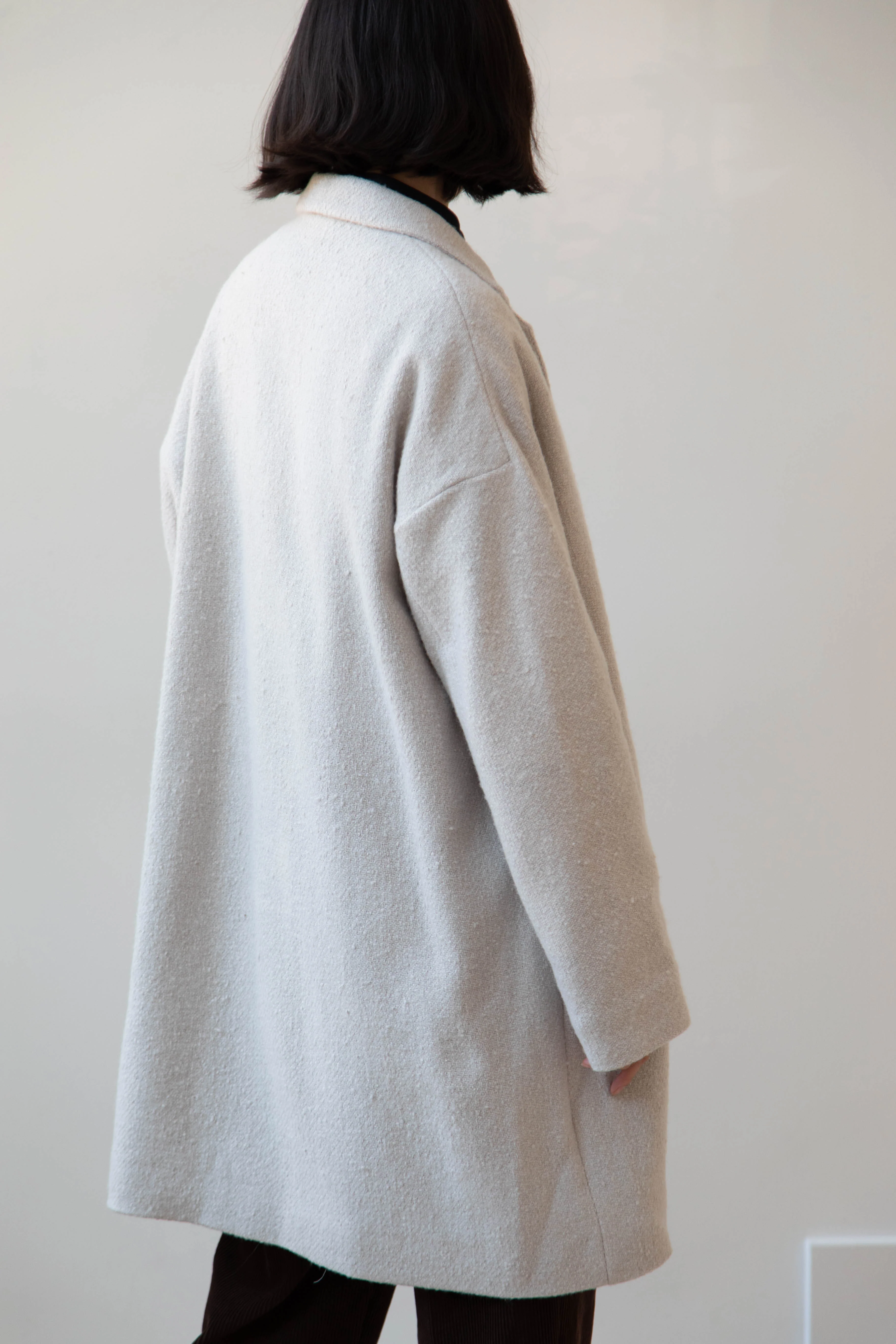 Arts & Science | Grandpa City Coat in Gray Beige - Image 16