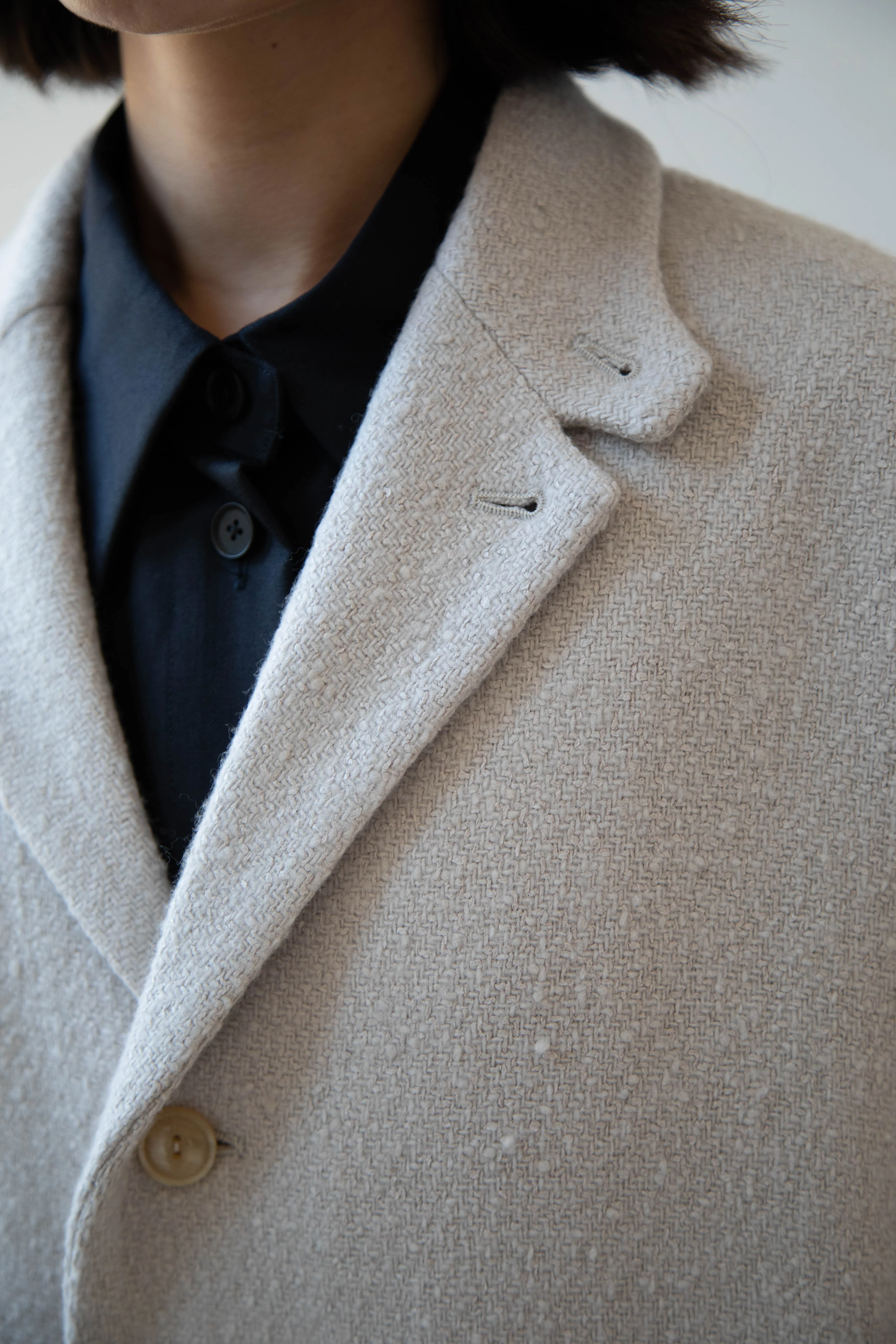 Arts & Science | Grandpa City Coat in Gray Beige - Image 23