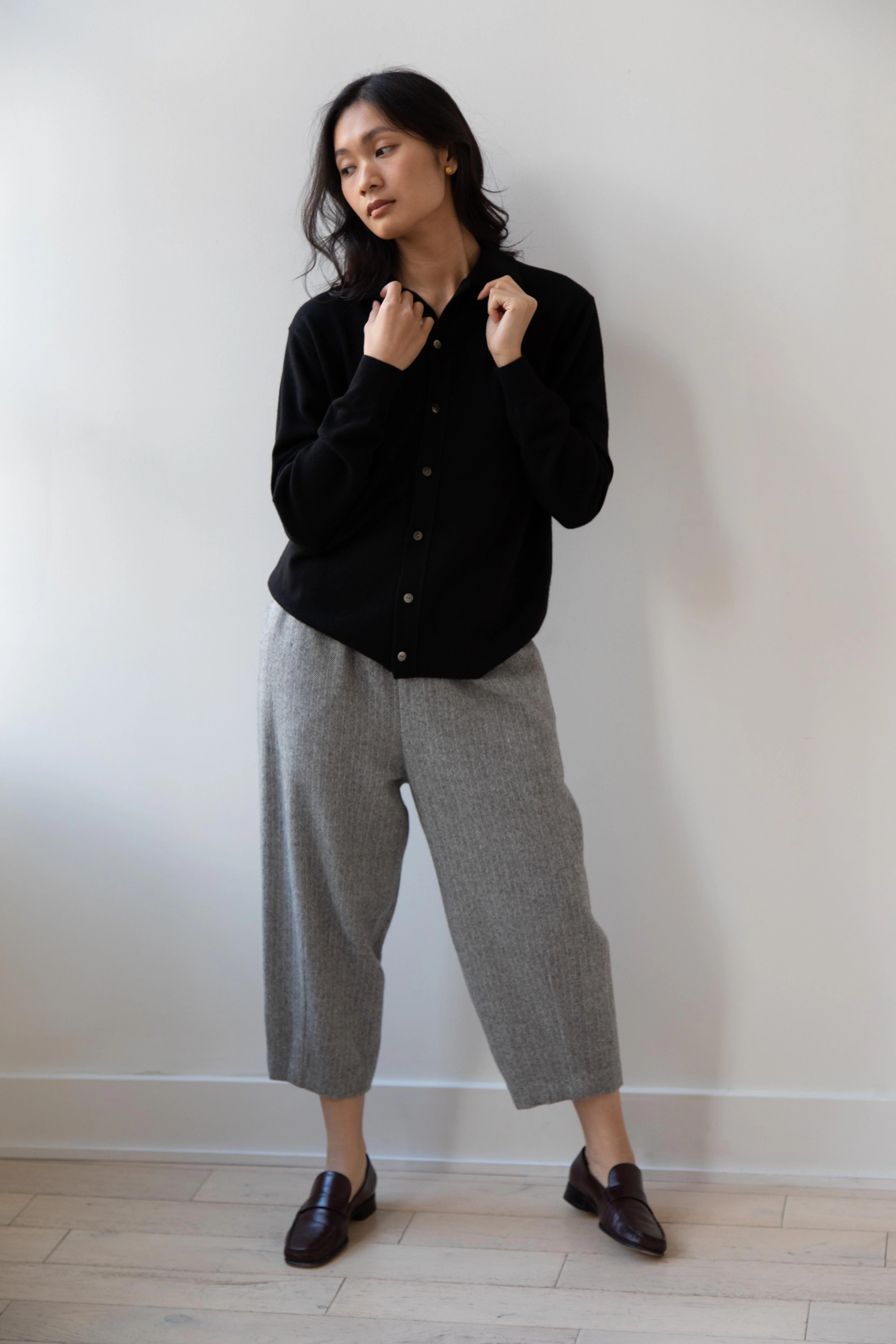 Arts & Science | Hem Easy Dart Pants in Grey Herringbone - Image 9