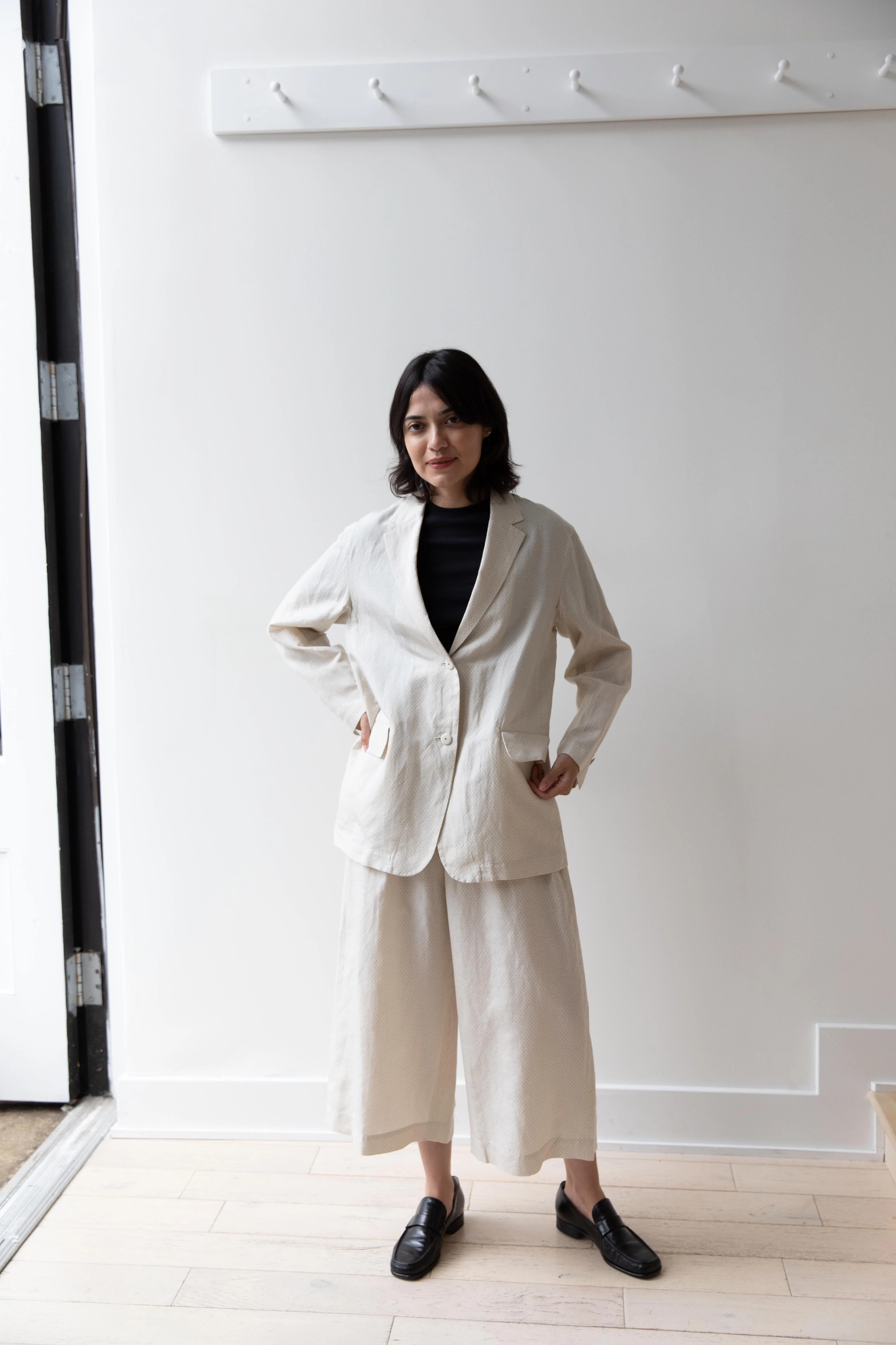 Arts & Science | Loose Fit Jacket Gasuri Ivory - Image 20