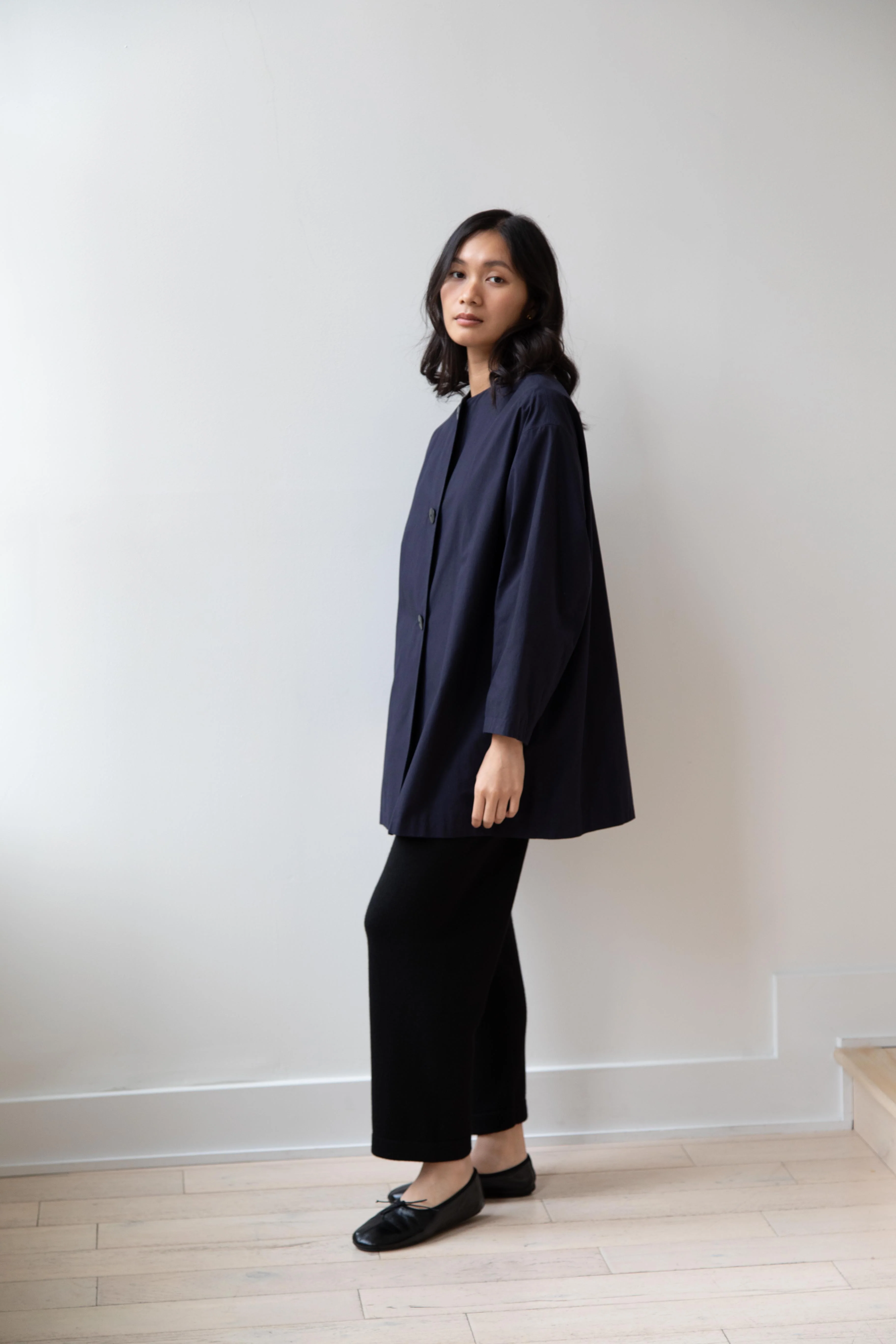Arts & Science | New Granny Short Coat in Navy - Image 14