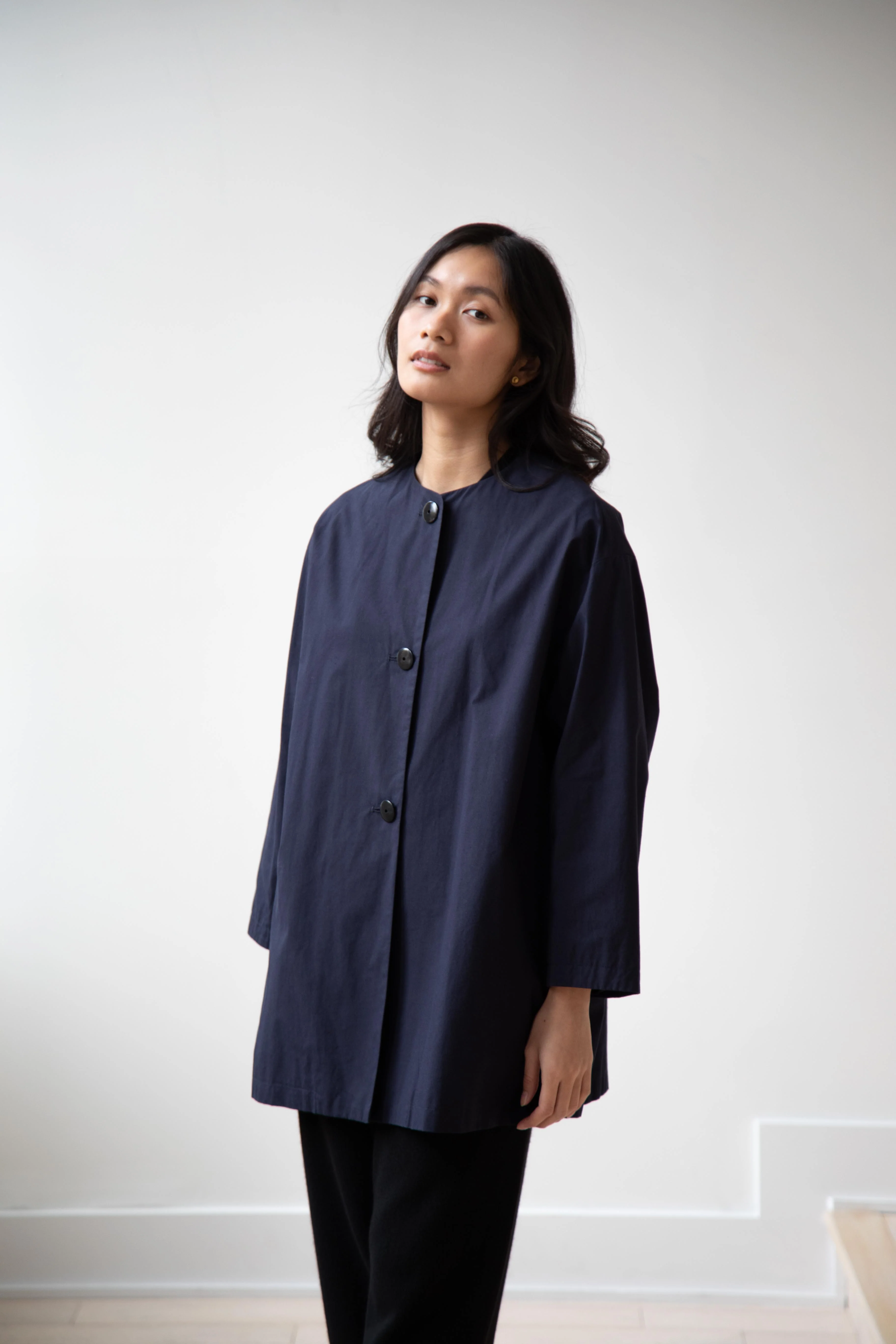 Arts & Science | New Granny Short Coat in Navy - Image 16