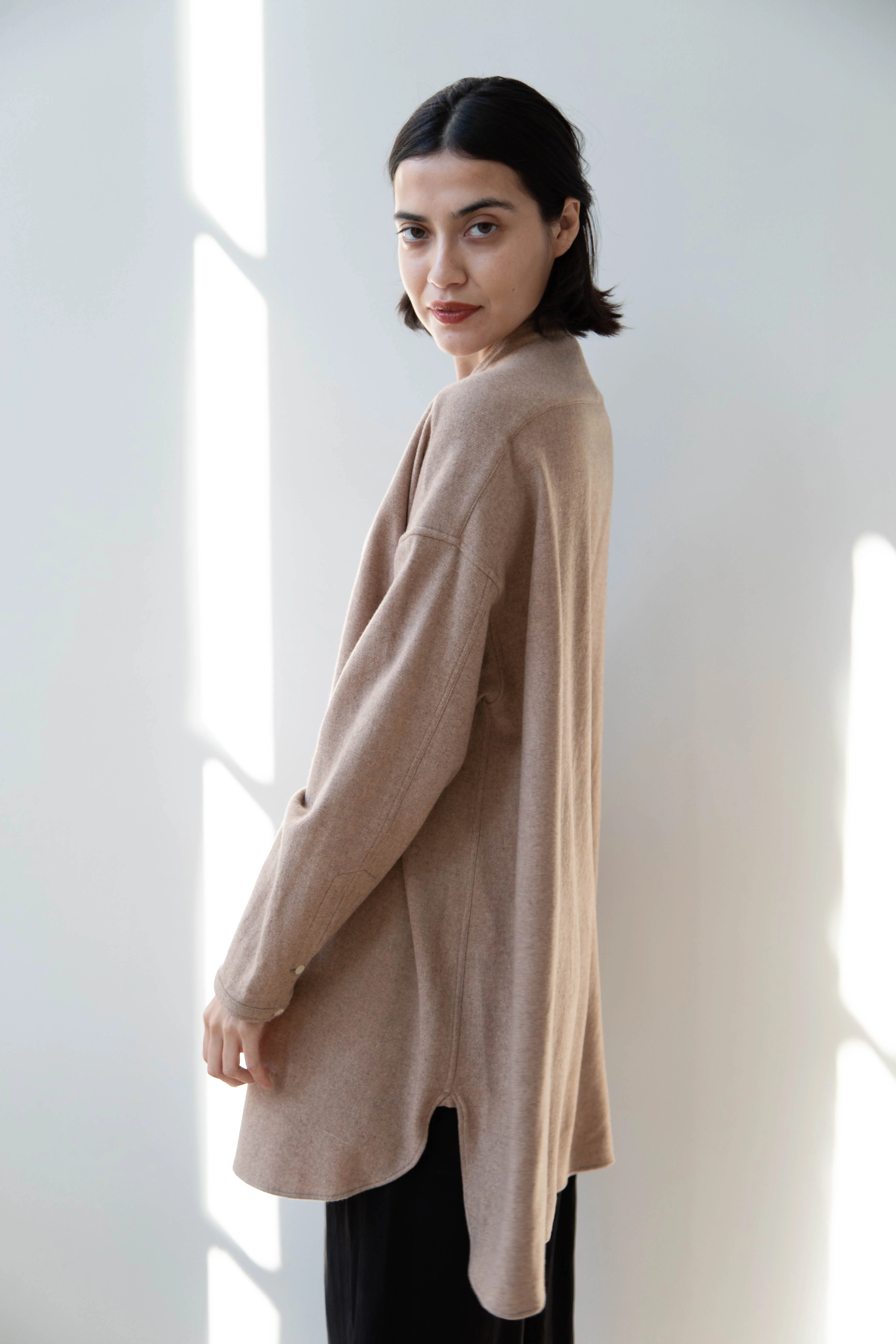 Arts & Science | Open Front Night Shirt in Cashmere & Wool - Image 31
