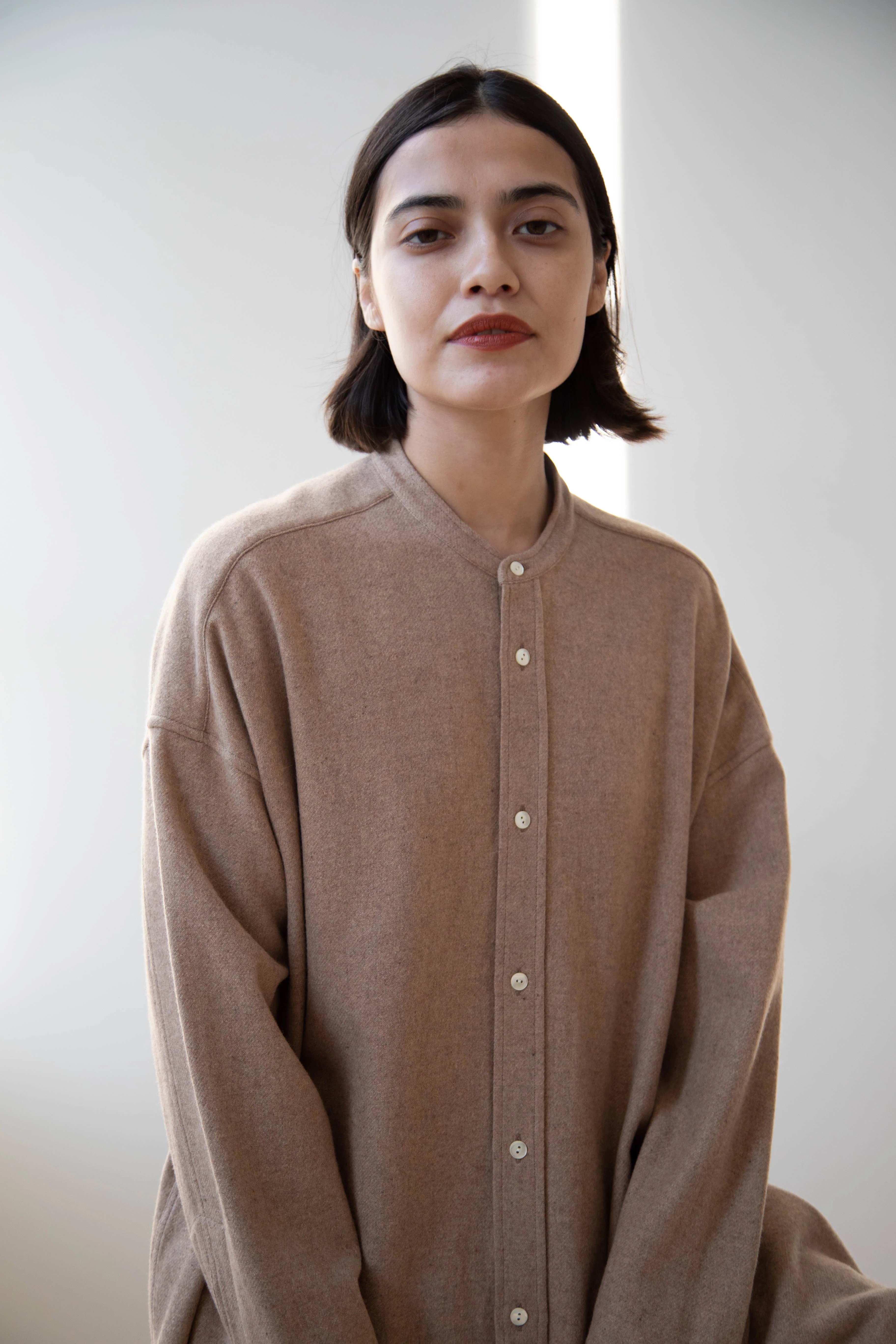 Arts & Science | Open Front Night Shirt in Cashmere & Wool - Image 37