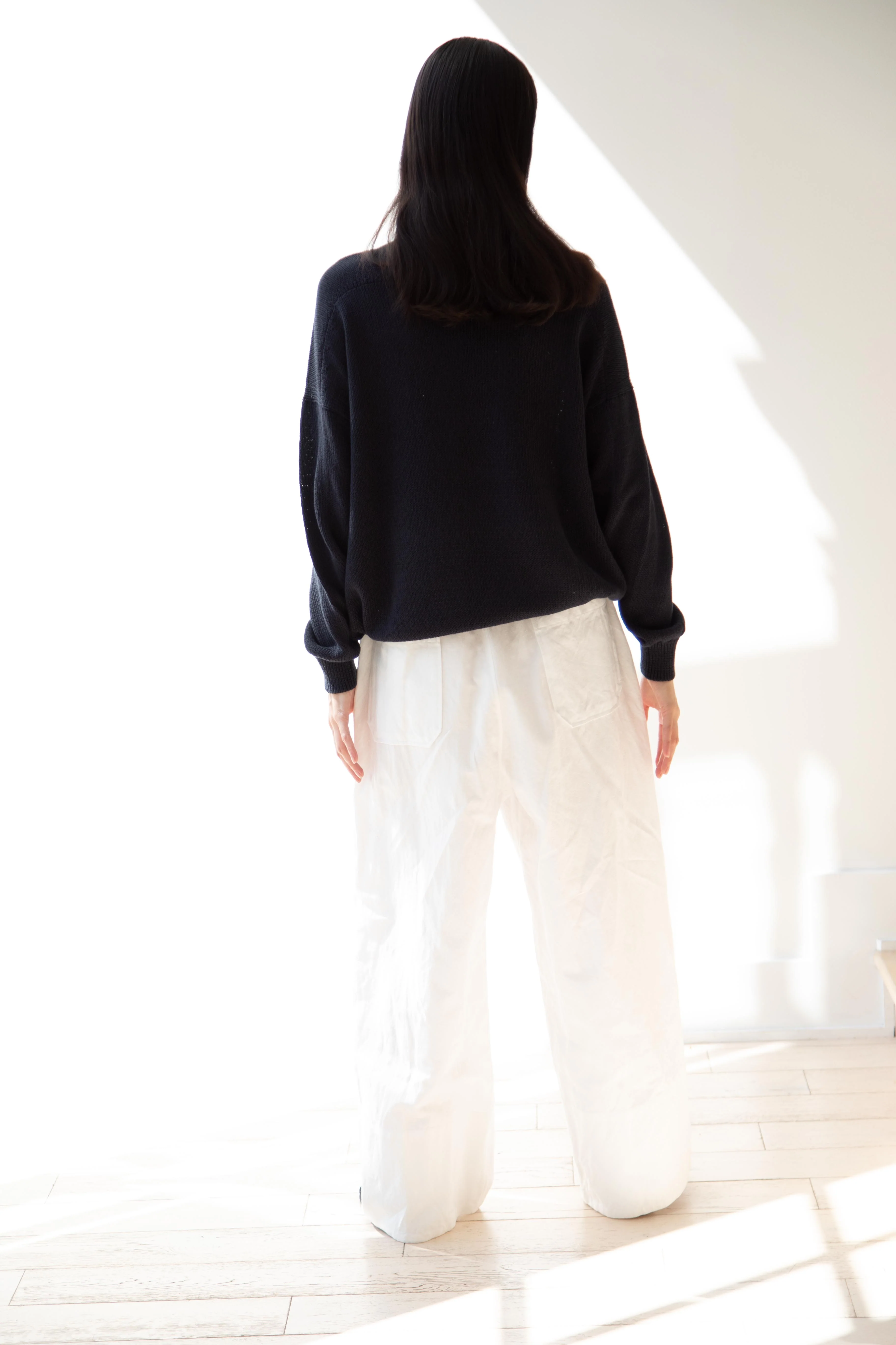 Arts & Science | Pajama Long Trousers in Off White Cotton Linen - Image 11
