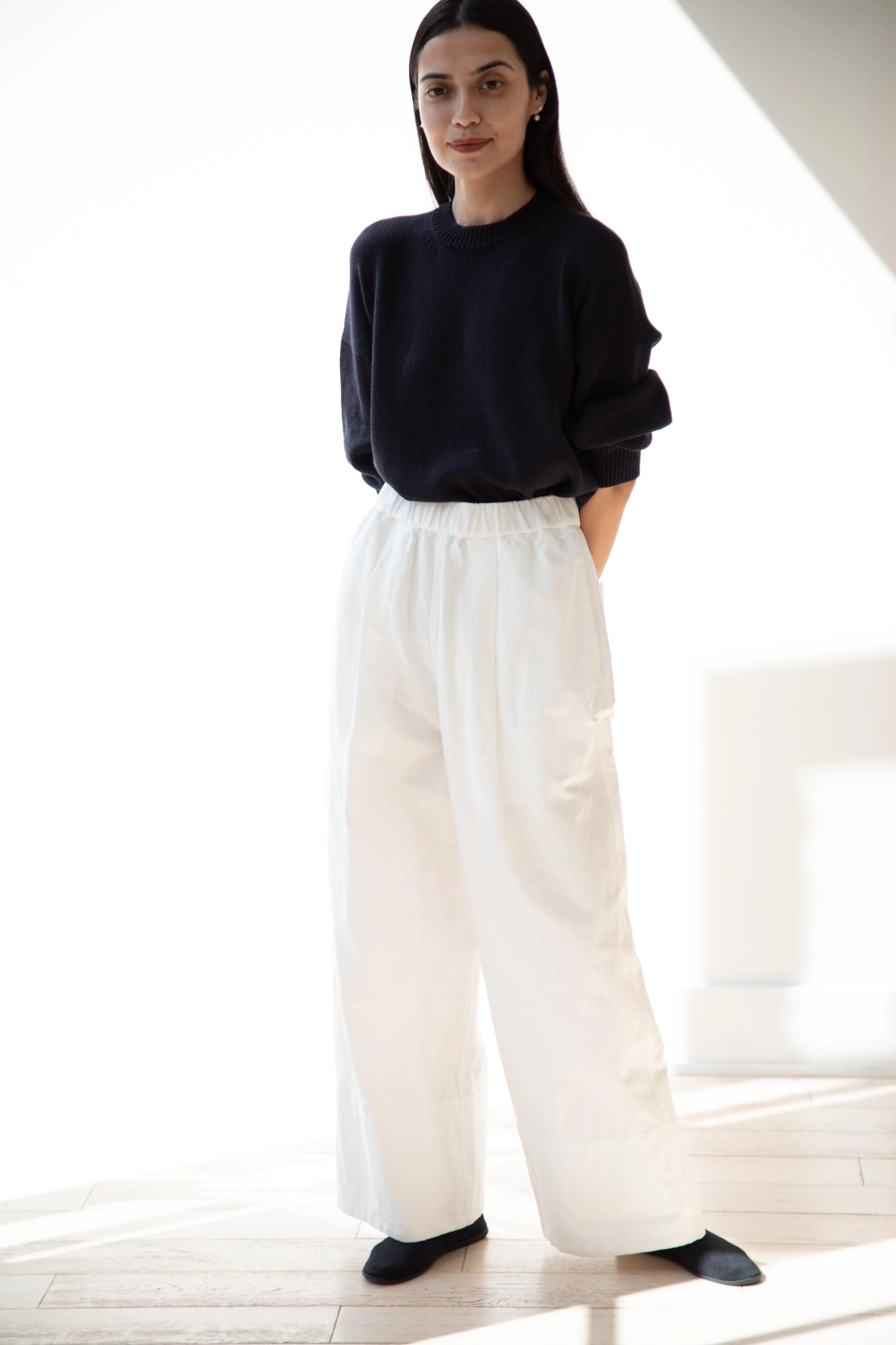 Arts & Science | Pajama Long Trousers in Off White Cotton Linen - Image 35