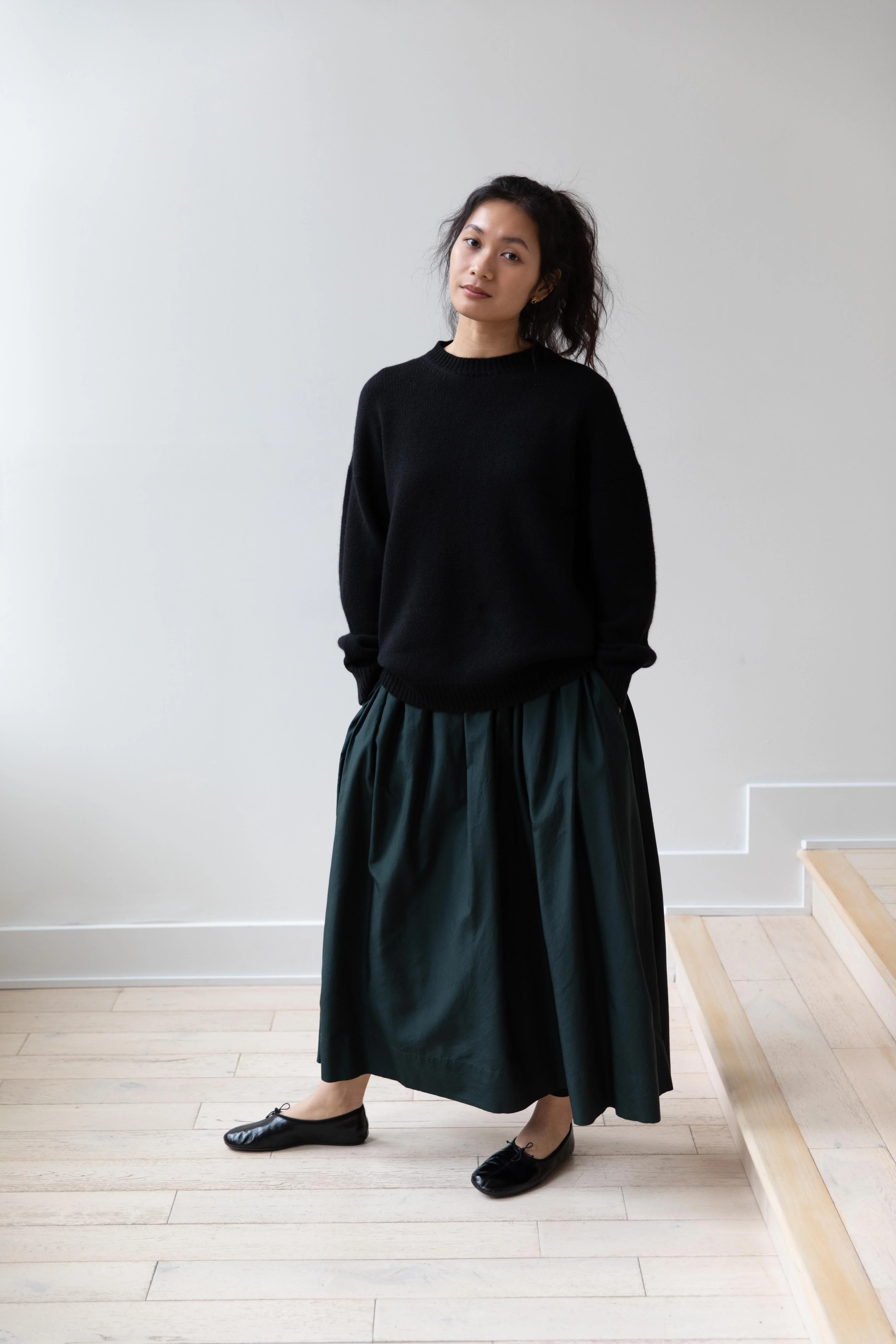 Arts & Science | Side Tuck Gather Skirt in Green - Image 18