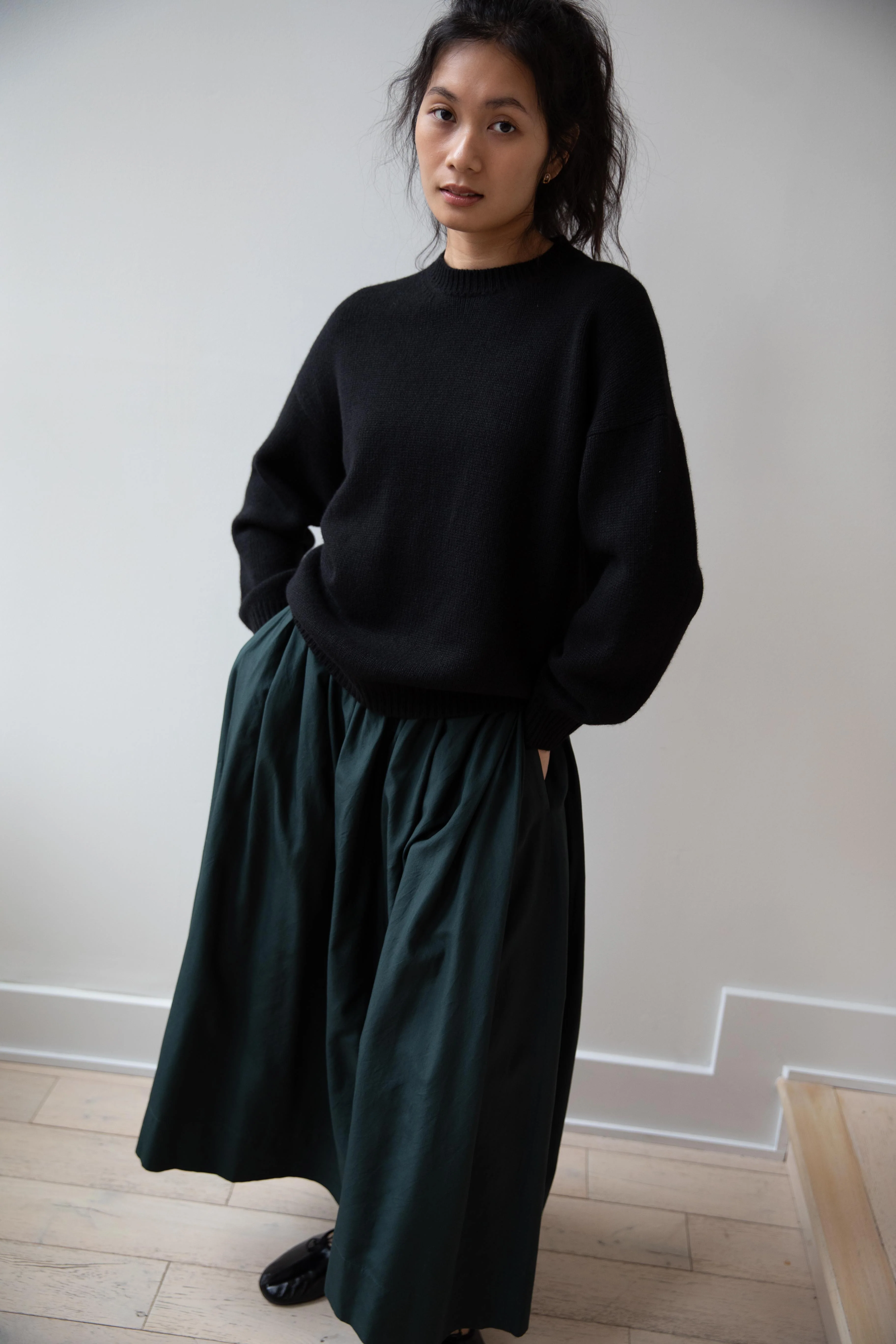Arts & Science | Side Tuck Gather Skirt in Green - Image 41