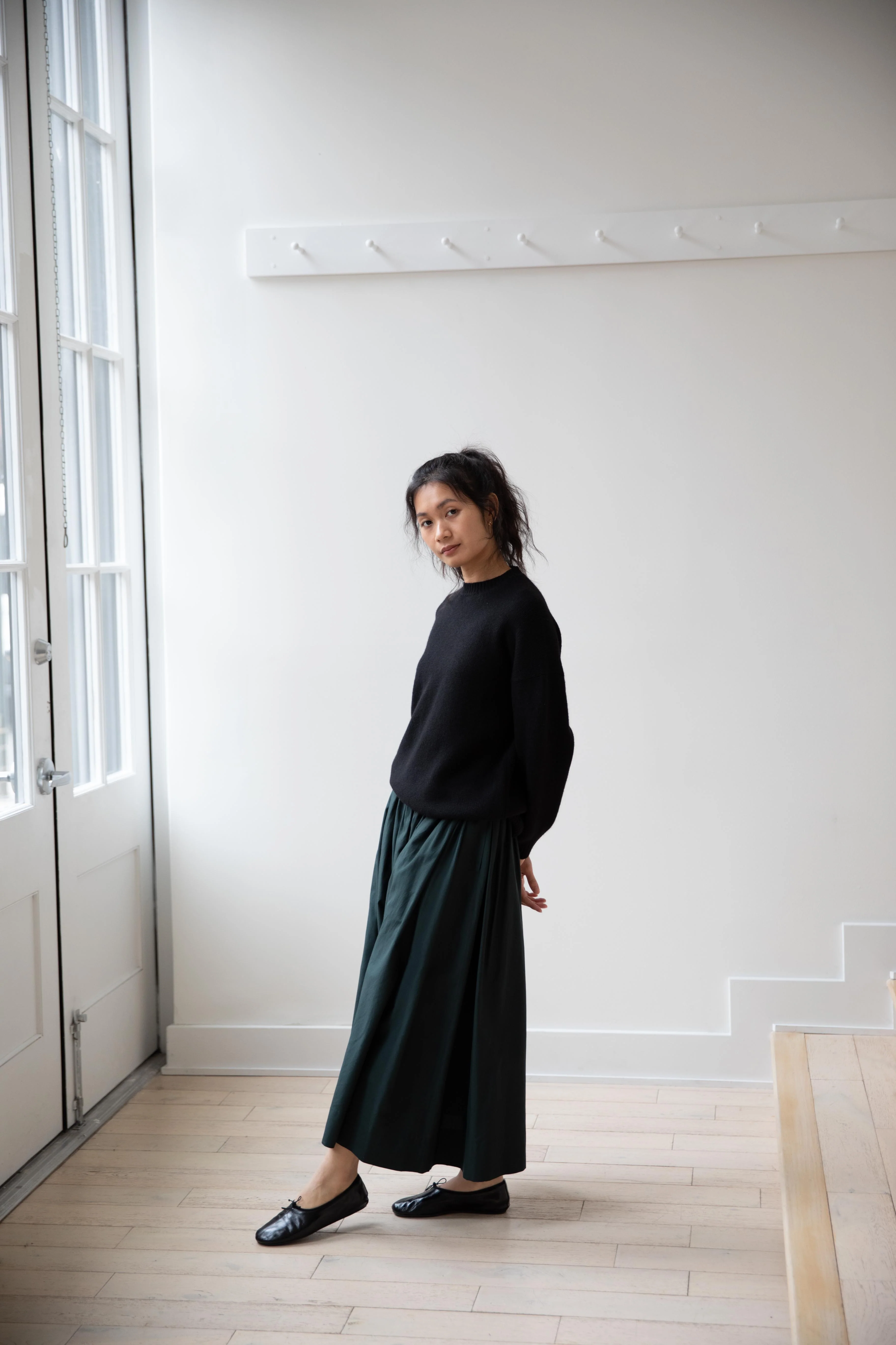 Arts & Science | Side Tuck Gather Skirt in Green - Image 43