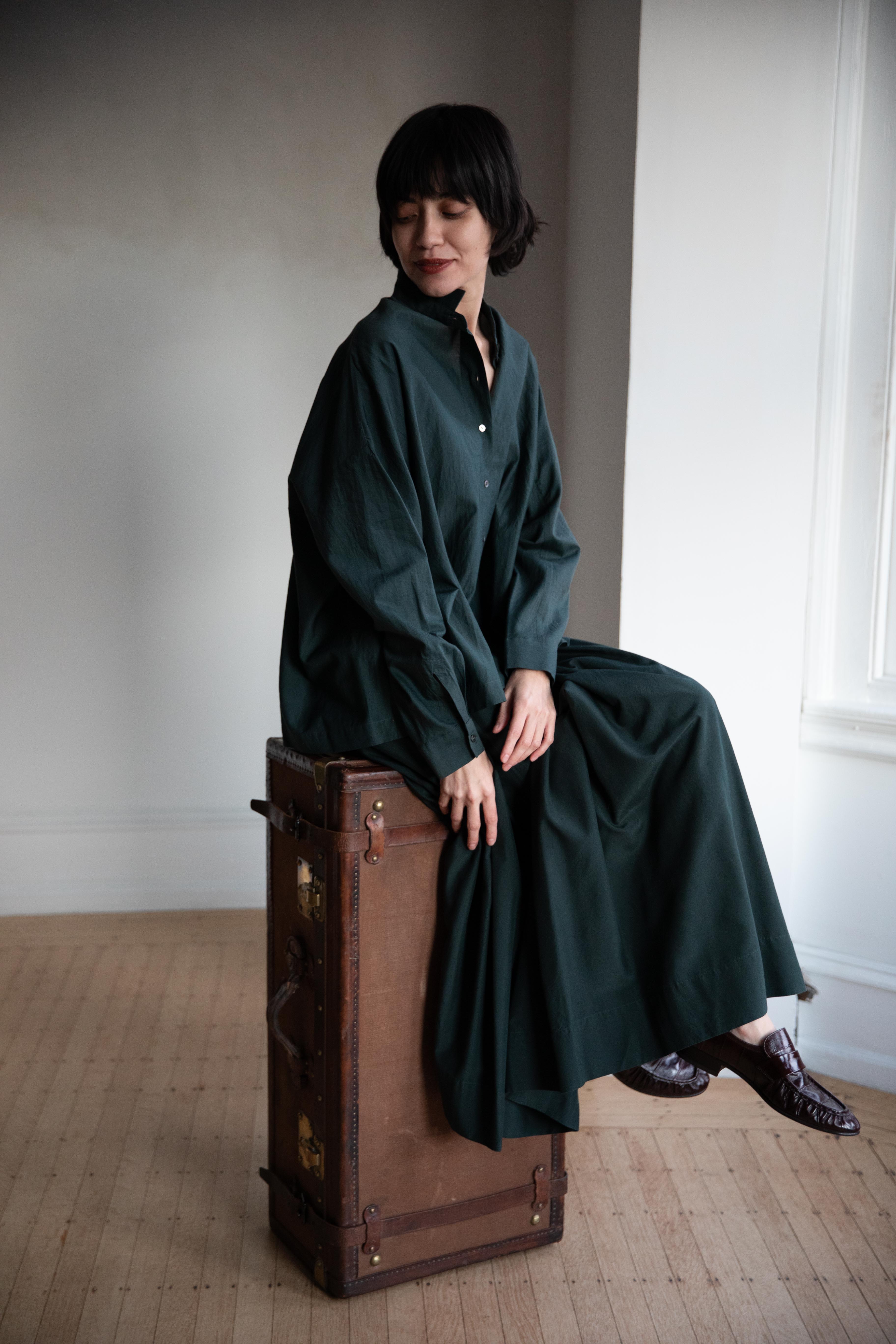 Arts & Science | Side Tuck Gather Skirt in Green - Image 52