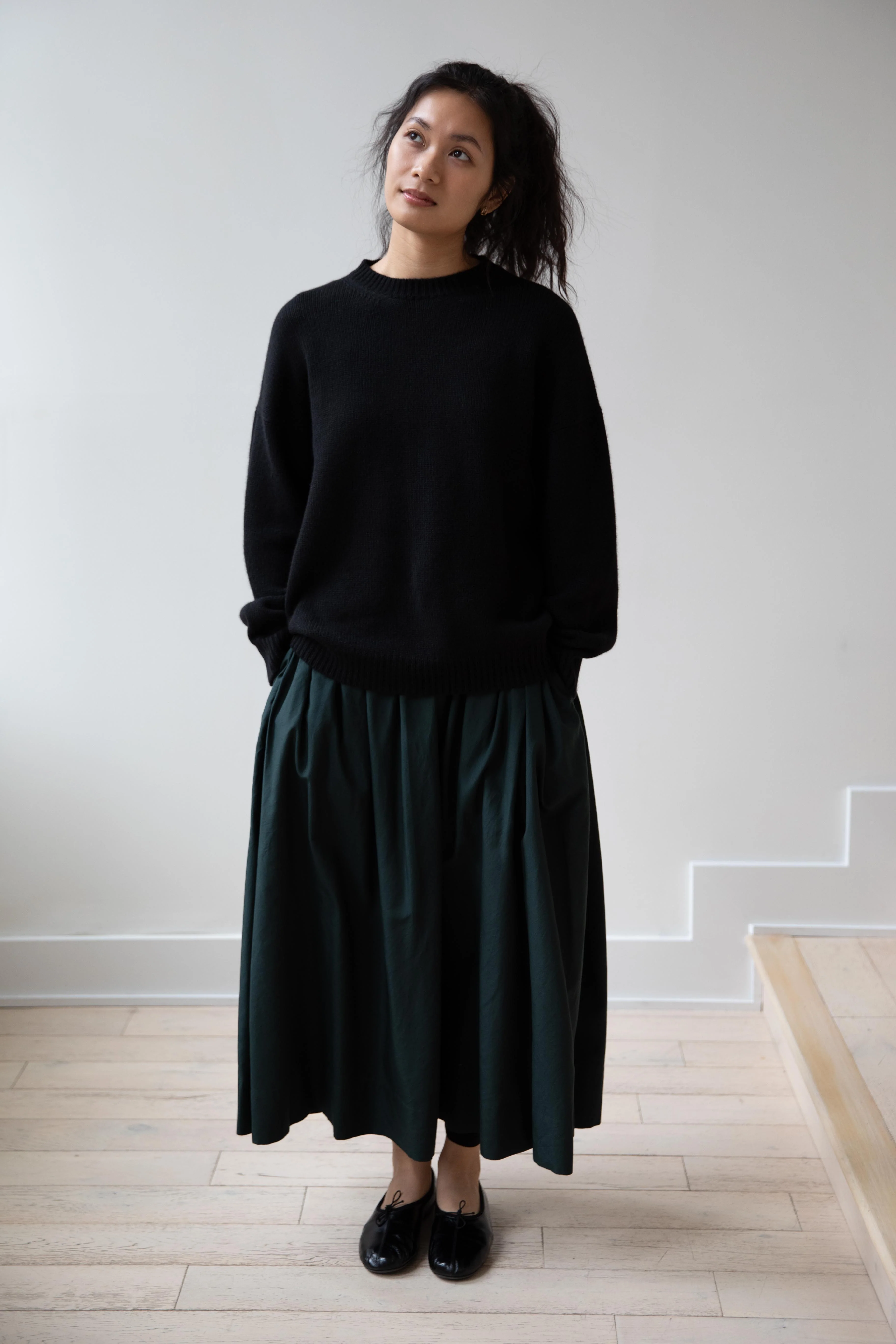 Arts & Science | Side Tuck Gather Skirt in Green - Image 9