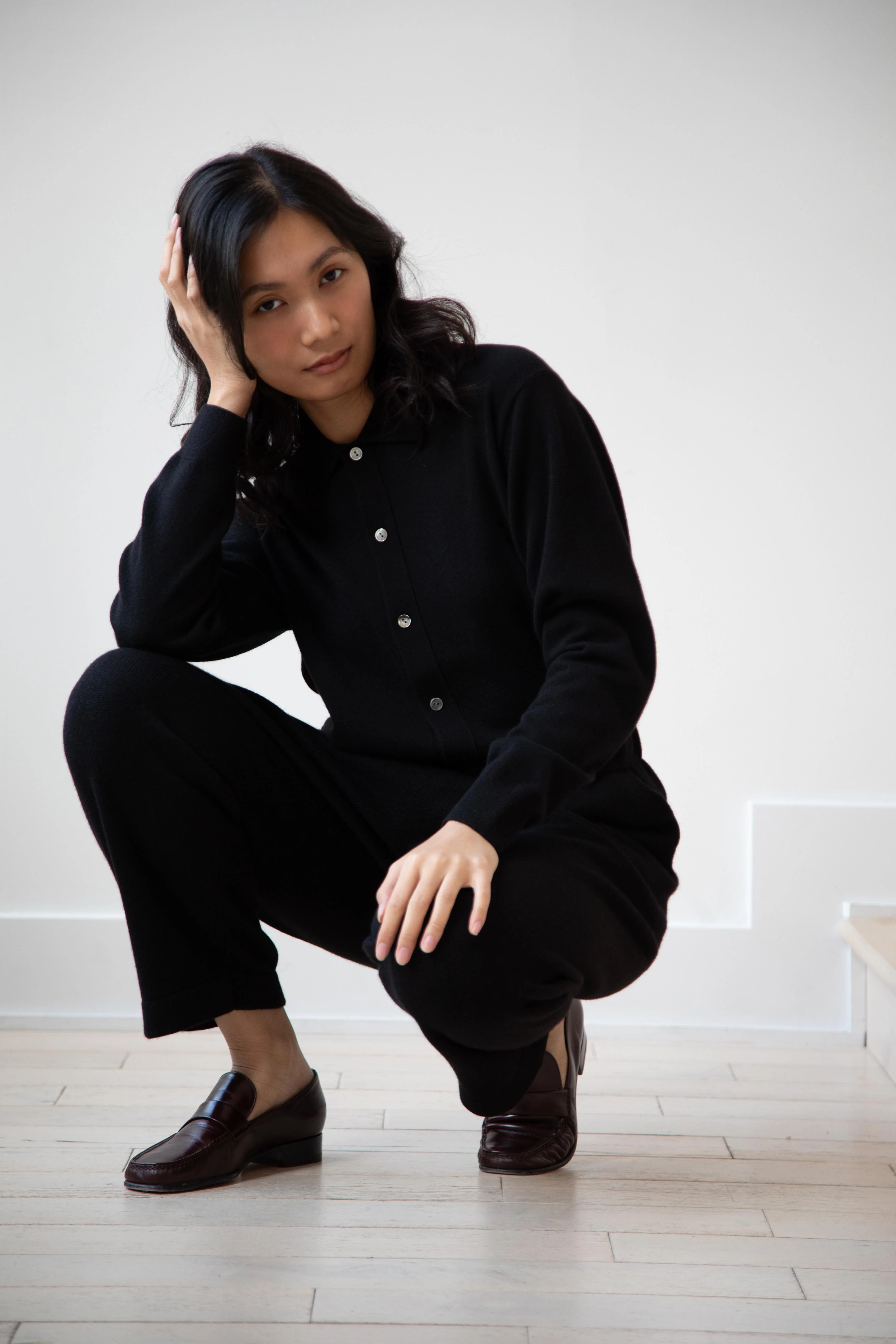 Arts & Science | Simple Easy Knit Cashmere Pants in Black - Image 13