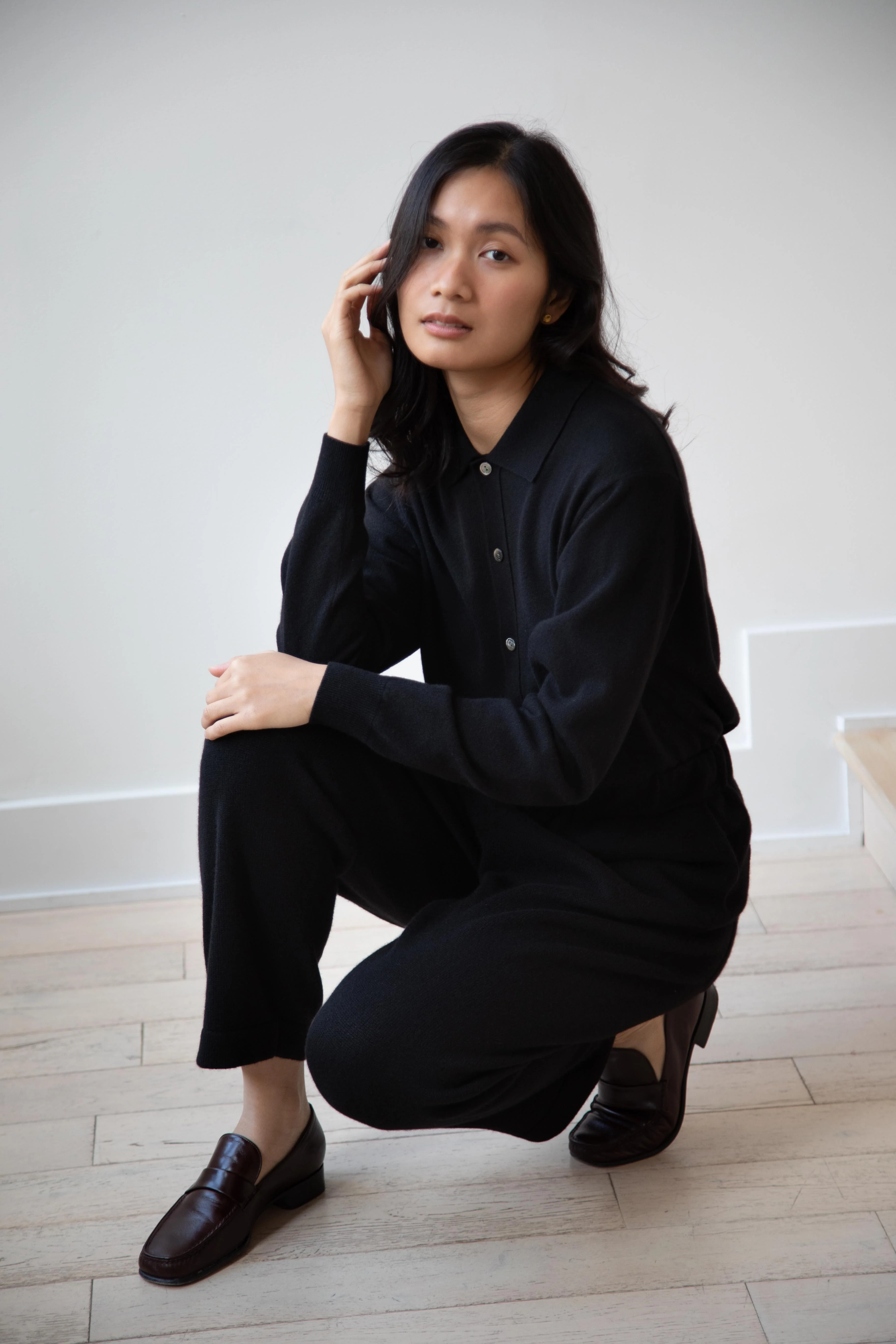 Arts & Science | Simple Easy Knit Cashmere Pants in Black - Image 35