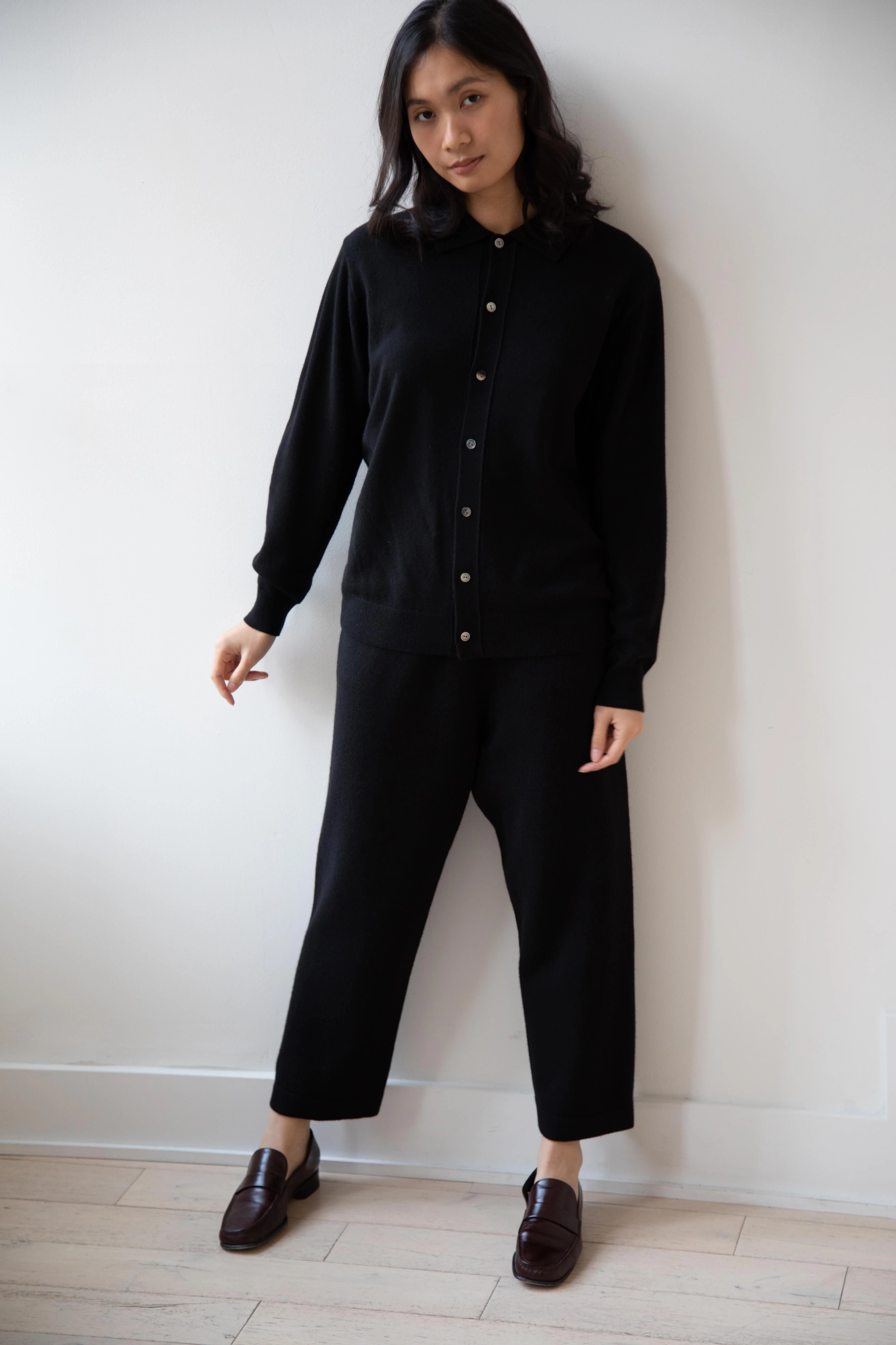 Arts & Science | Simple Easy Knit Cashmere Pants in Black - Image 8