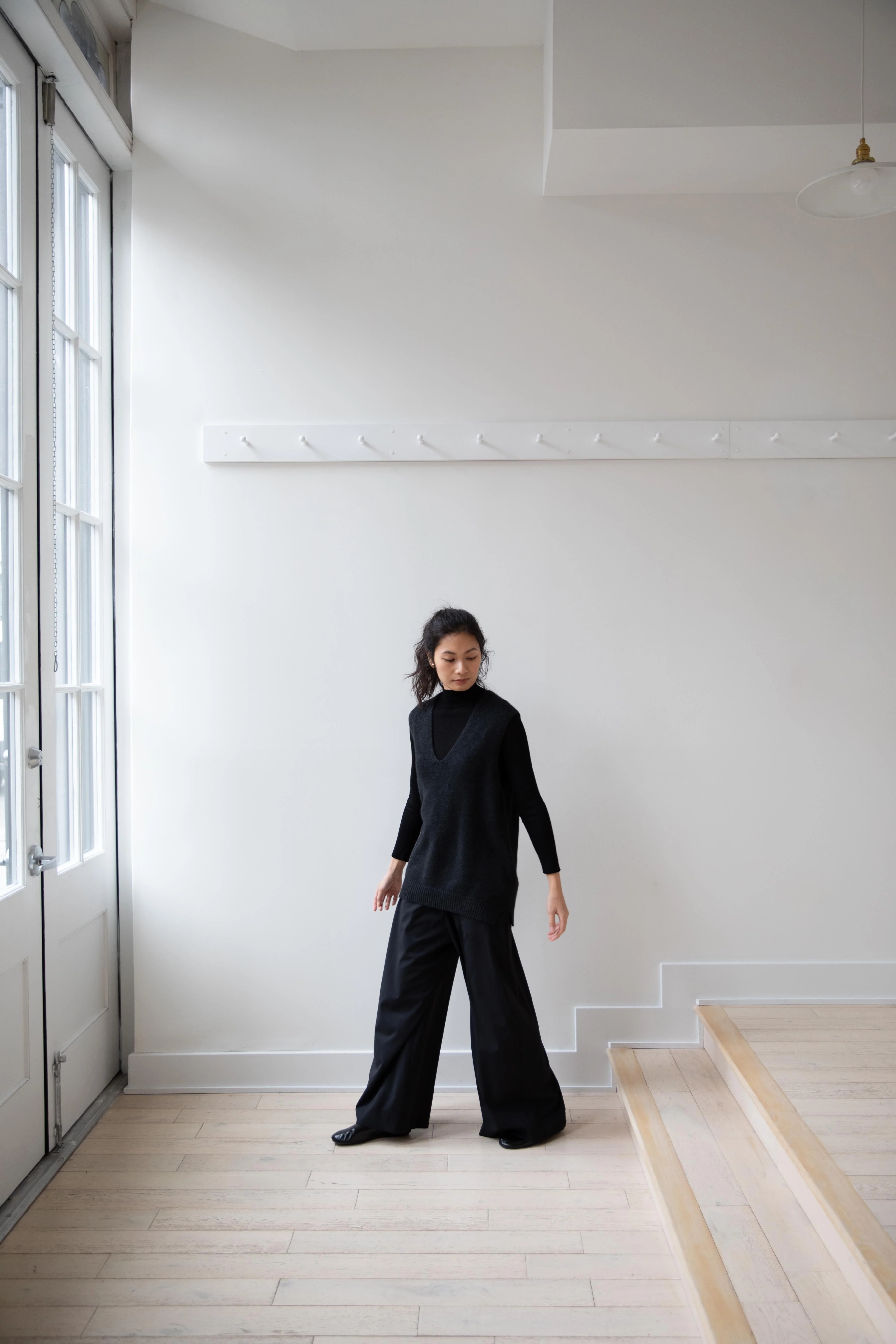 Arts & Science | Slip on V-Neck Vest in Charcoal - Image 12