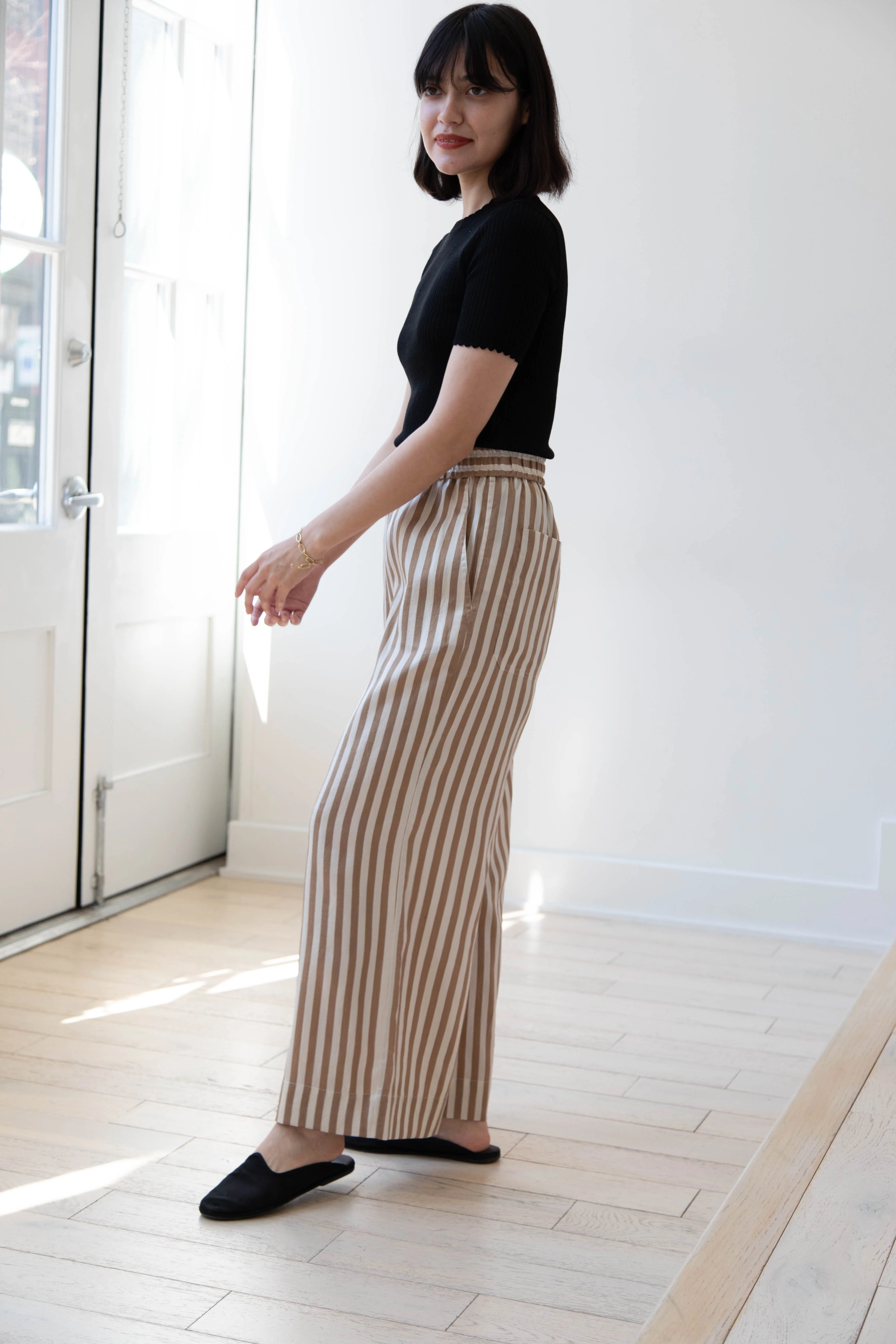 Asciari | Acero Pants in Striped Silk - Image 8