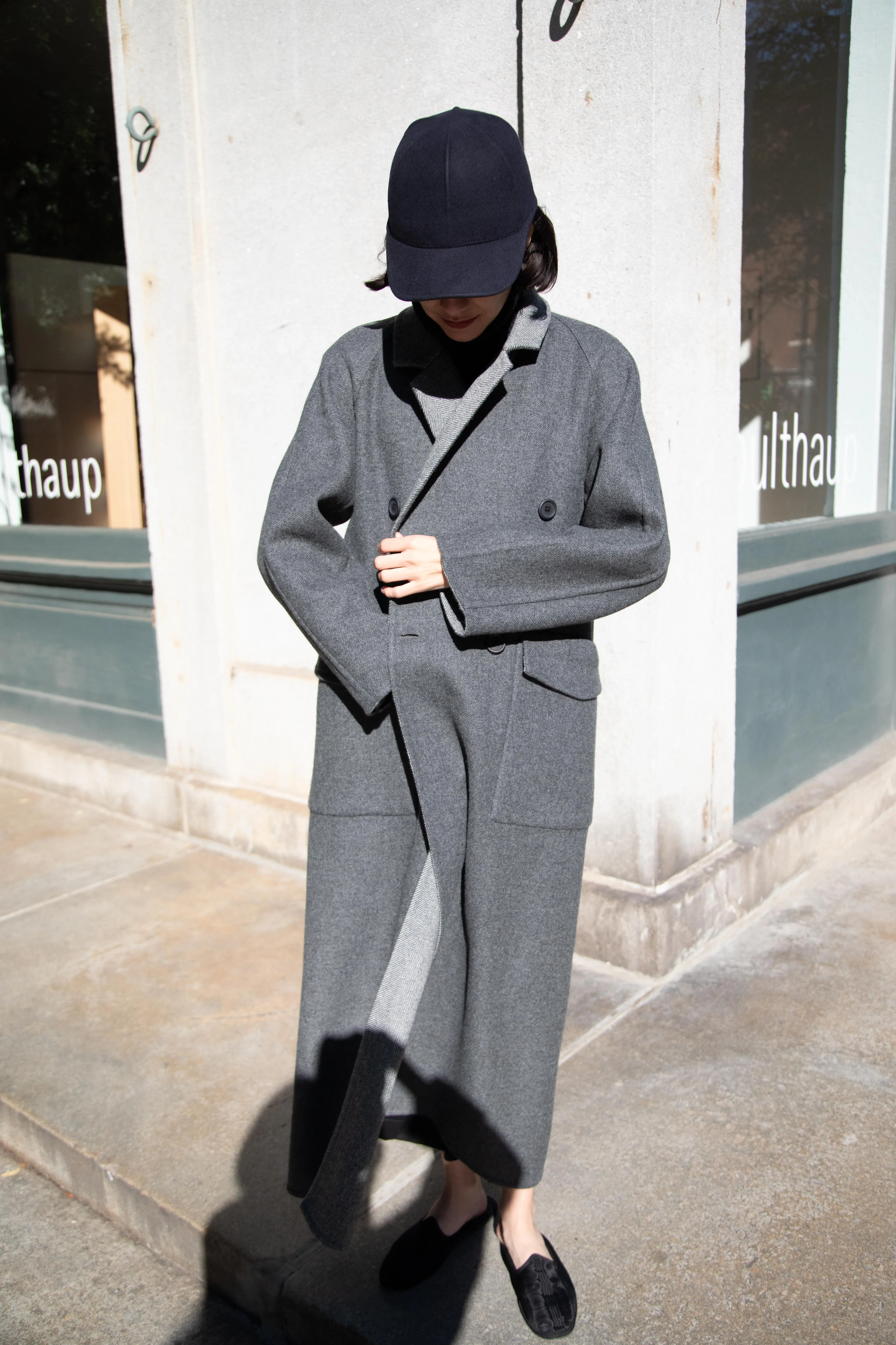 Asciari | Louise Coat in Grey Herringbone - Image 54