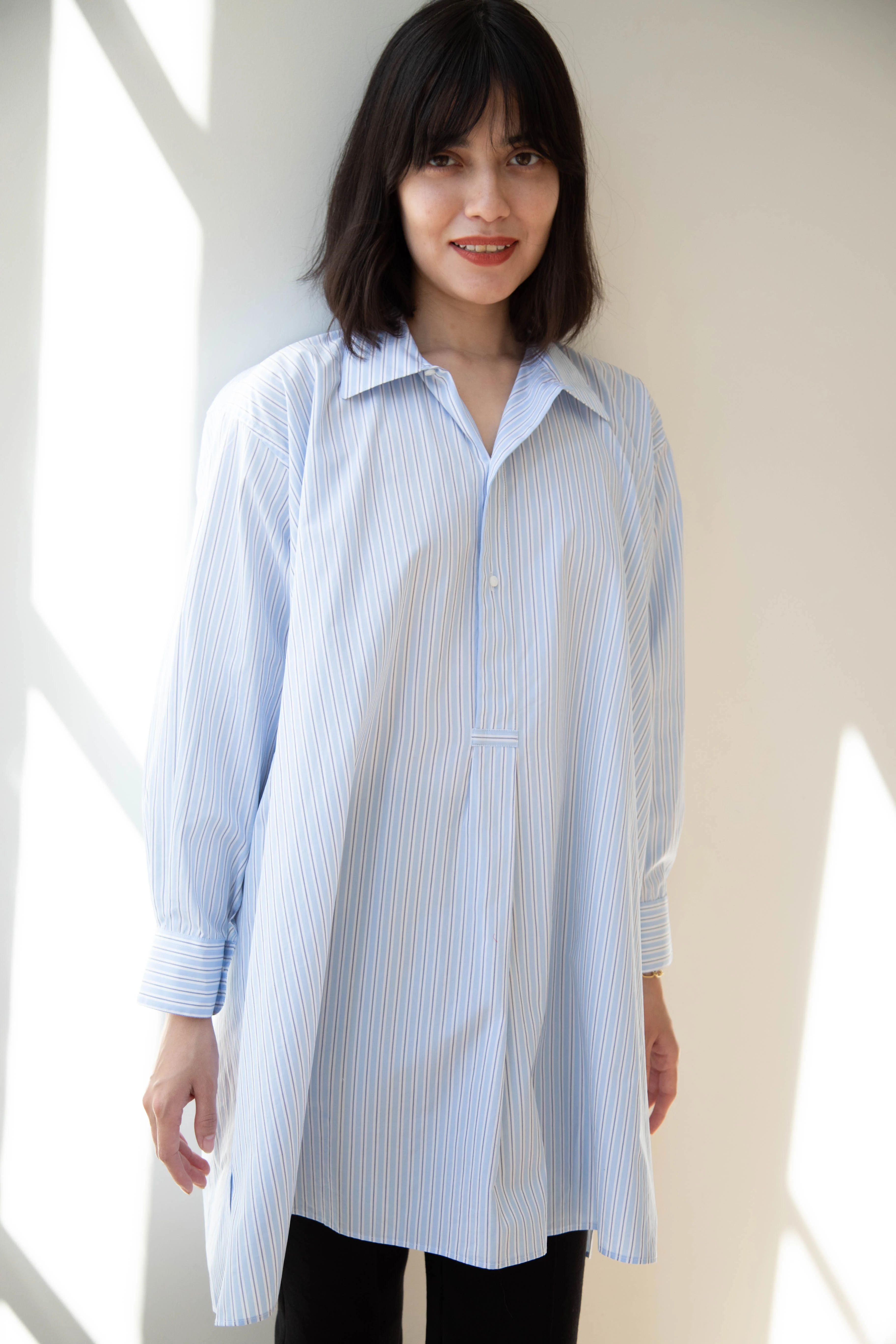 Asciari | Paris Tunic in Striped Cotton Poplin - Image 3
