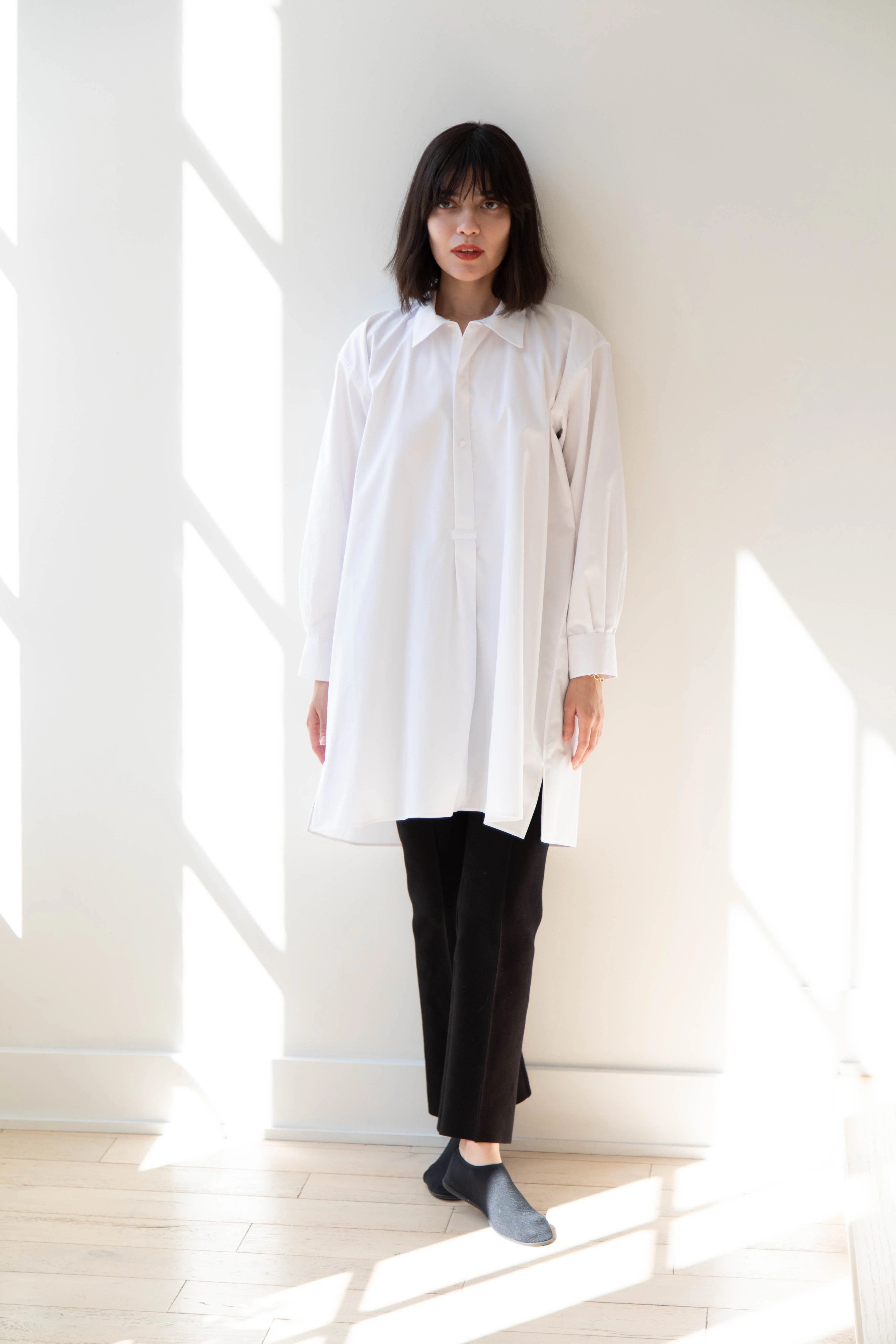 Asciari | Paris Tunic in White Poplin - Image 21