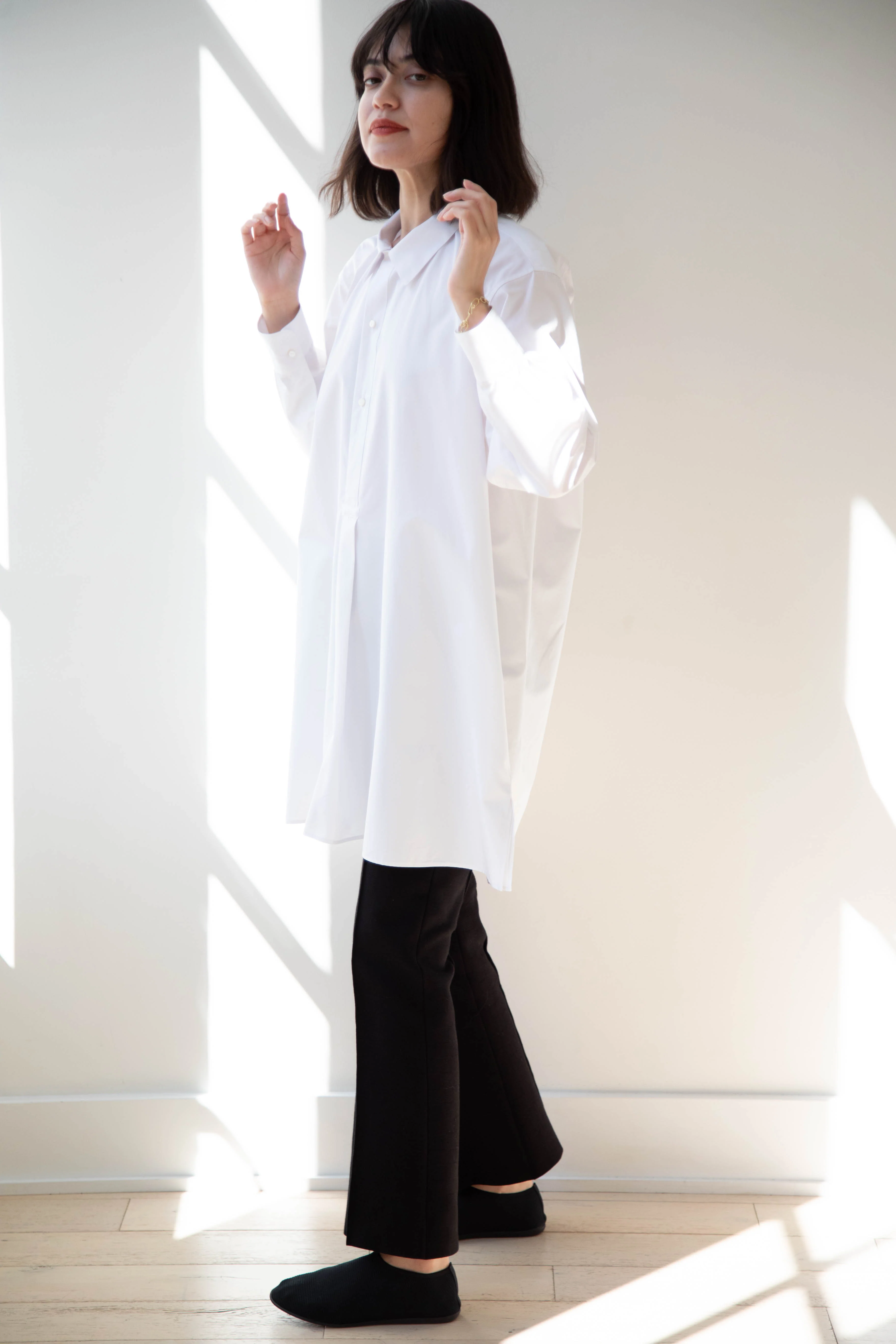 Asciari | Paris Tunic in White Poplin - Image 25
