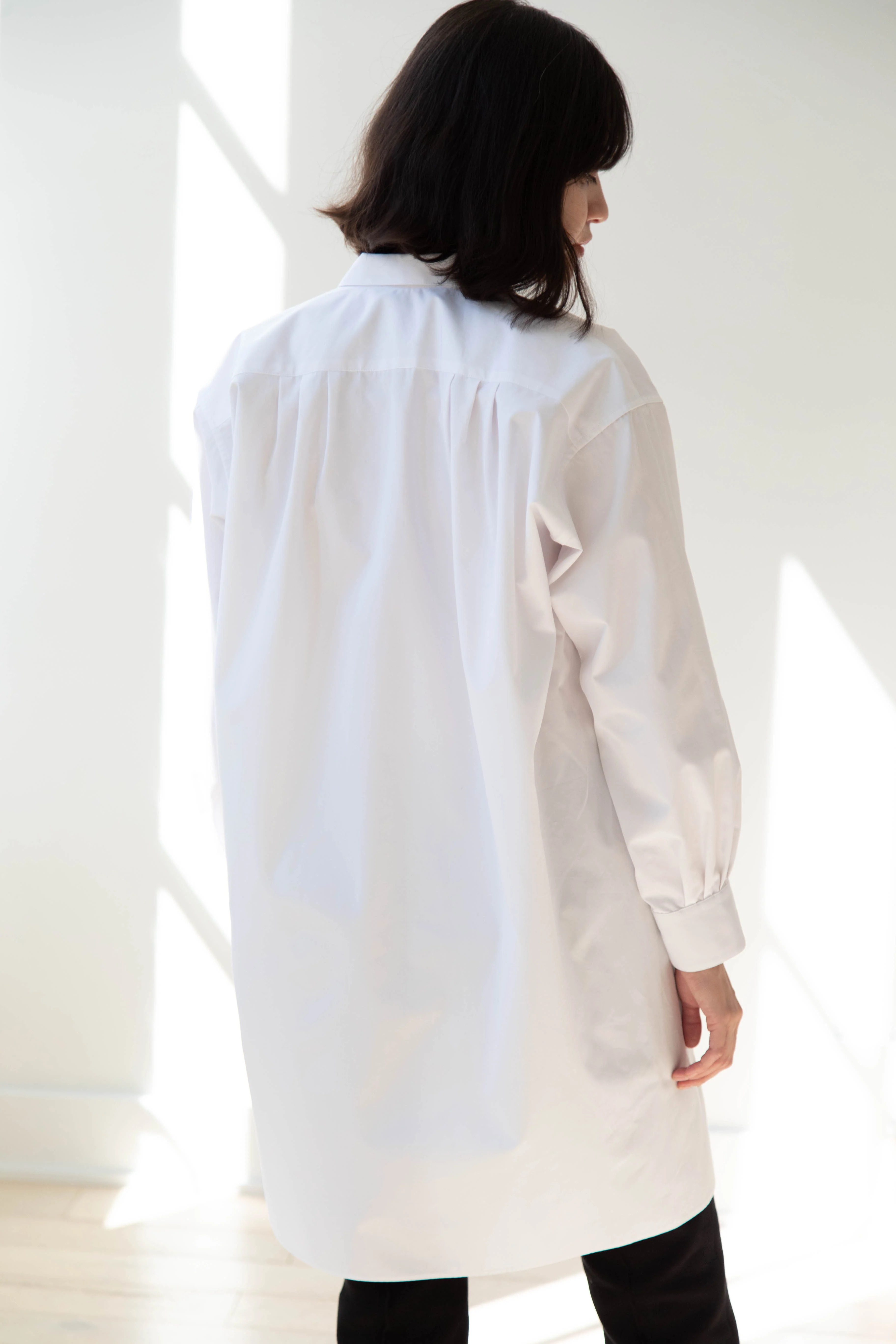 Asciari | Paris Tunic in White Poplin - Image 6
